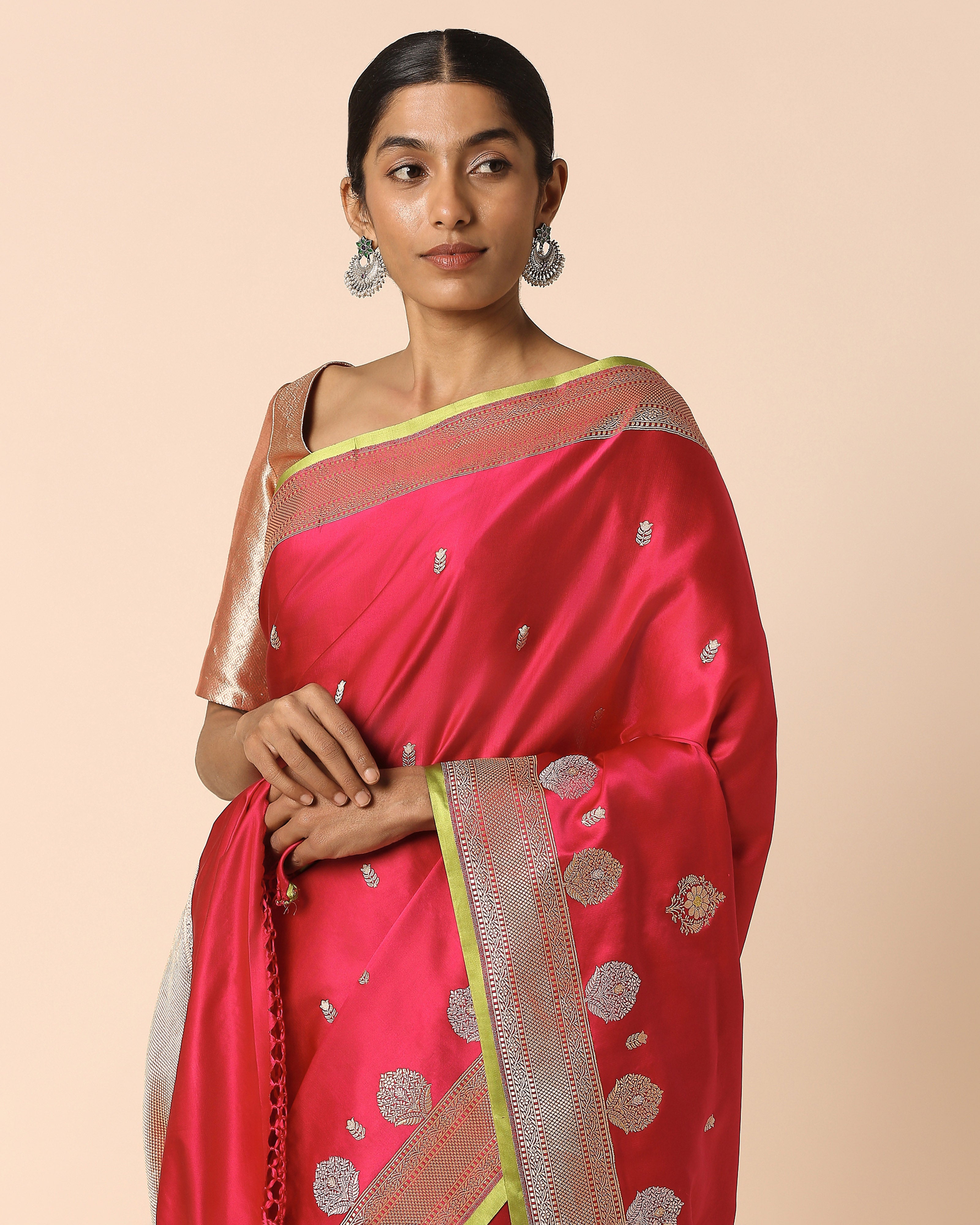 Jayna Banarasi Tanchoi And Kadwa Silk Saree