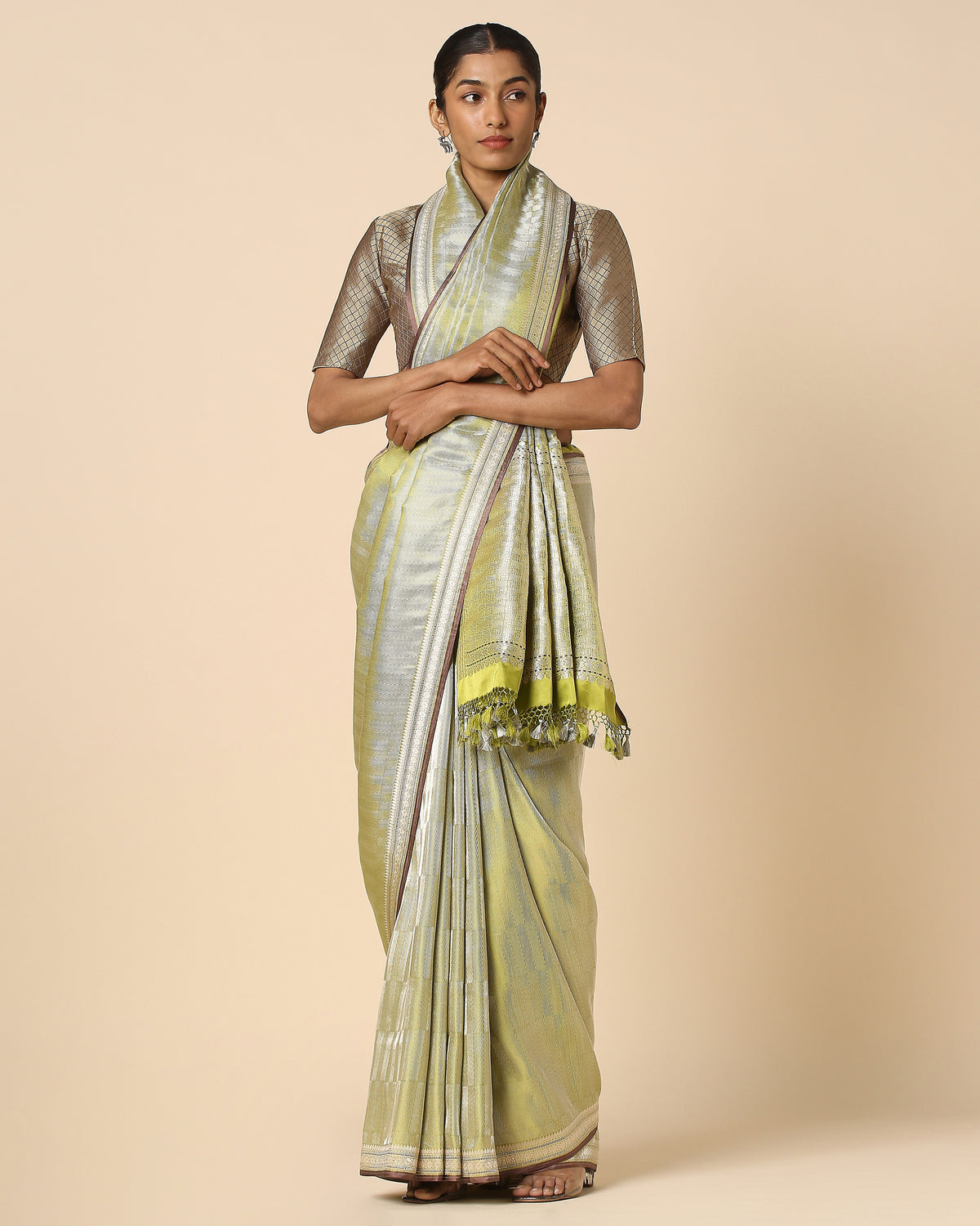 Saavana Banarasi Tanchoi Silk Saree