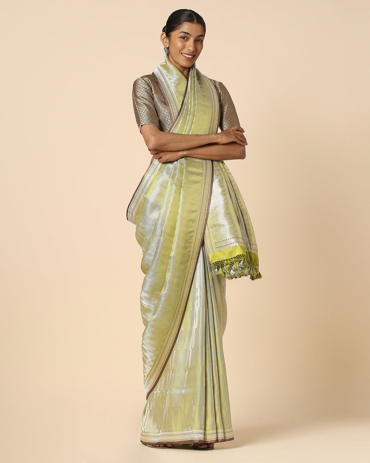 Saavana Banarasi Tanchoi Silk Saree