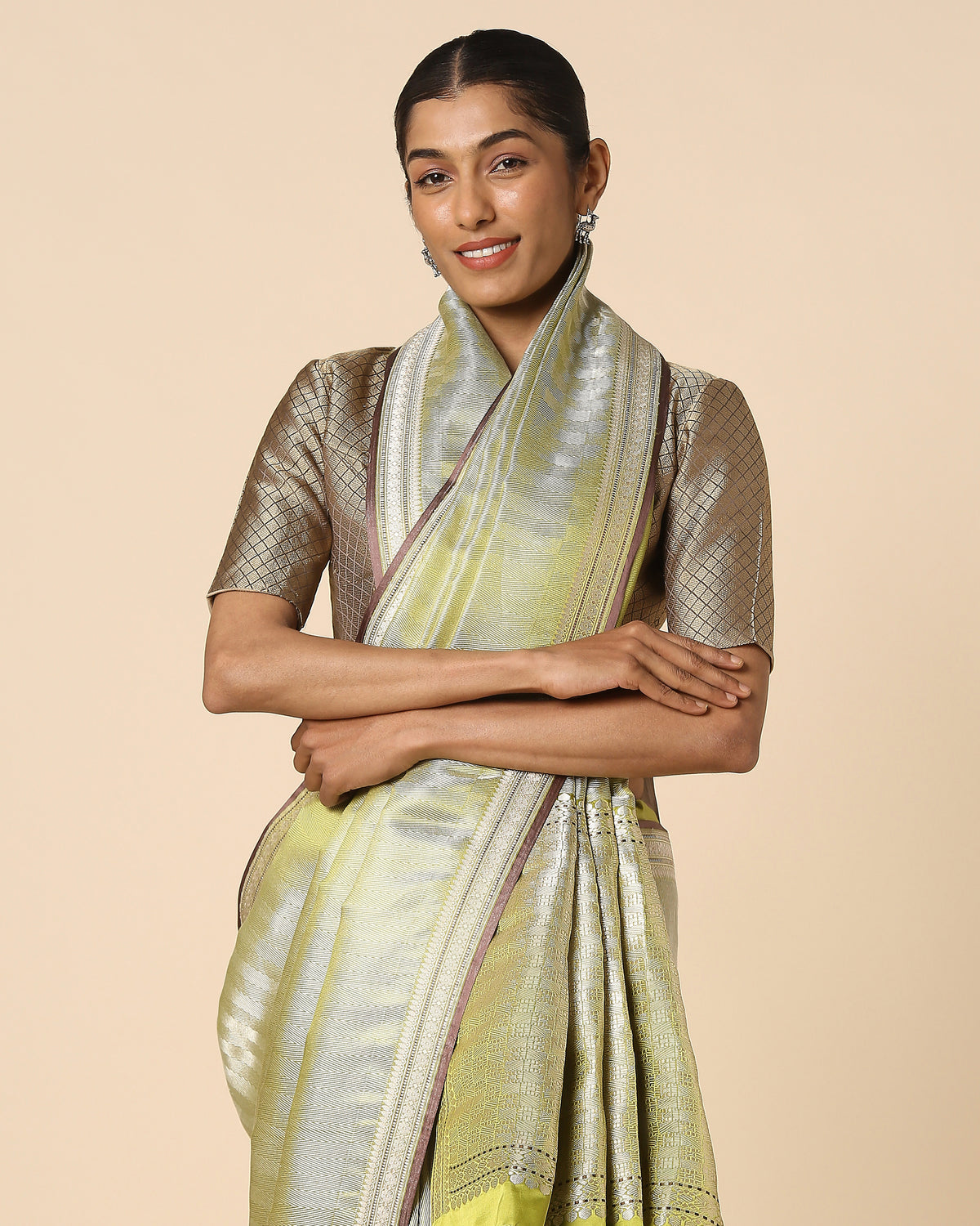 Saavana Banarasi Tanchoi Silk Saree