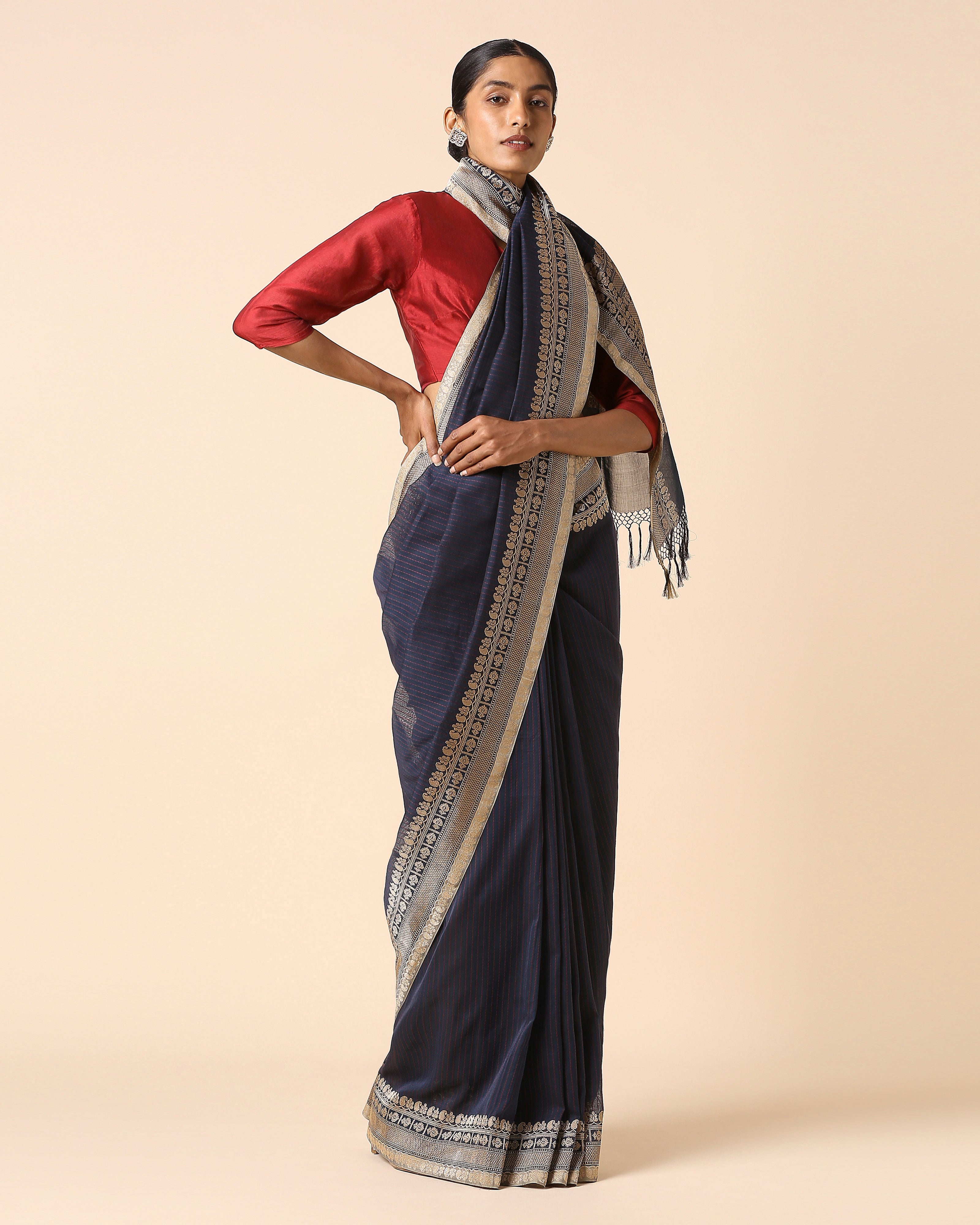 Atiana Banarasi Kadwa Cotton Saree