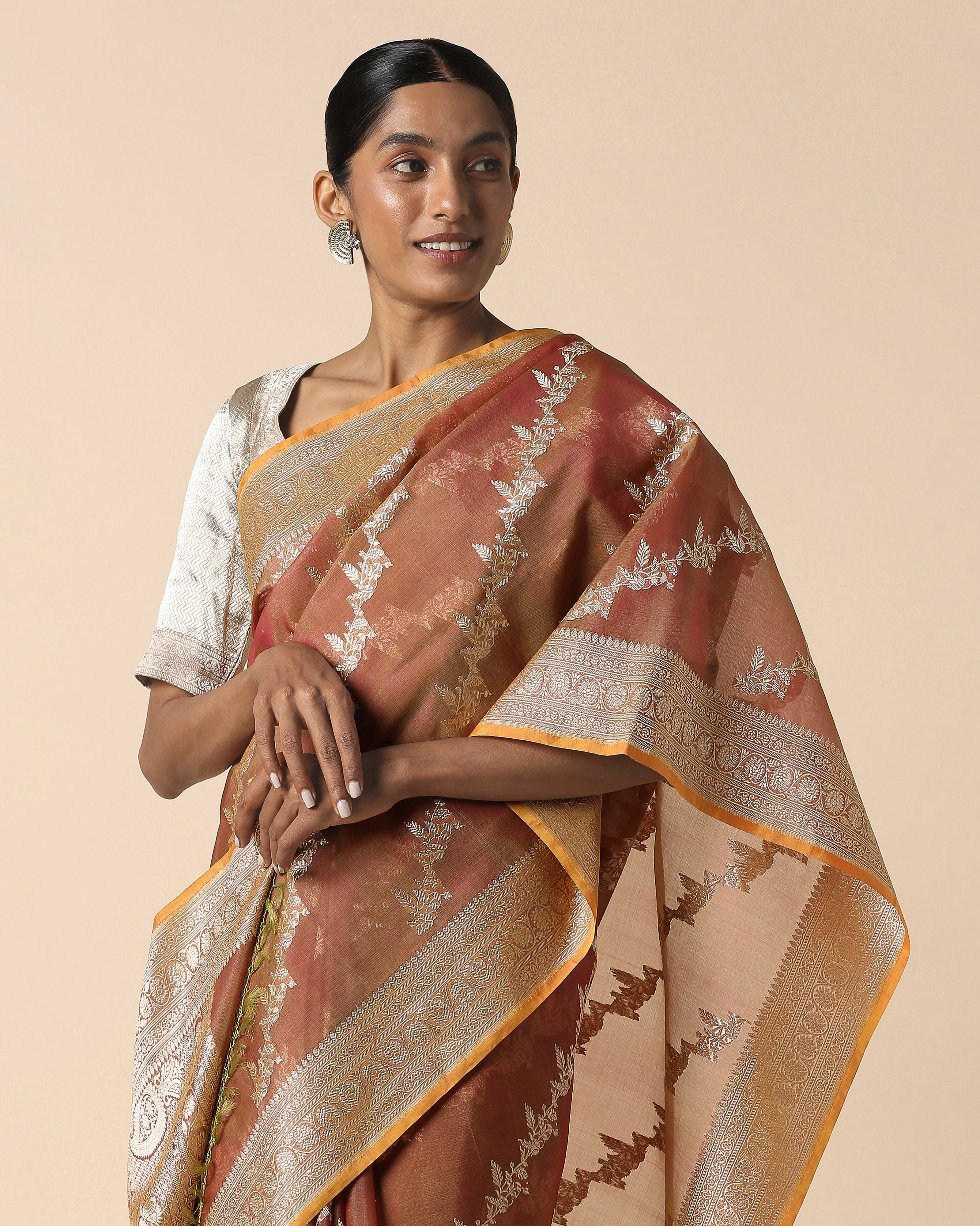 Vayda Banarasi Kadwa Silk Saree