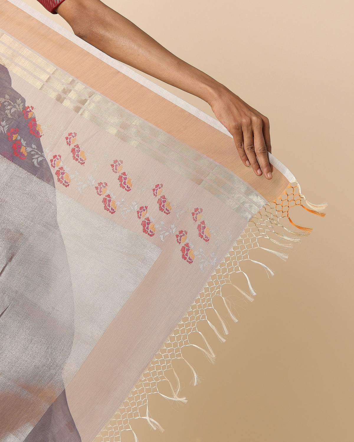 Meilo Banarasi Jamdani Silk Cotton Saree