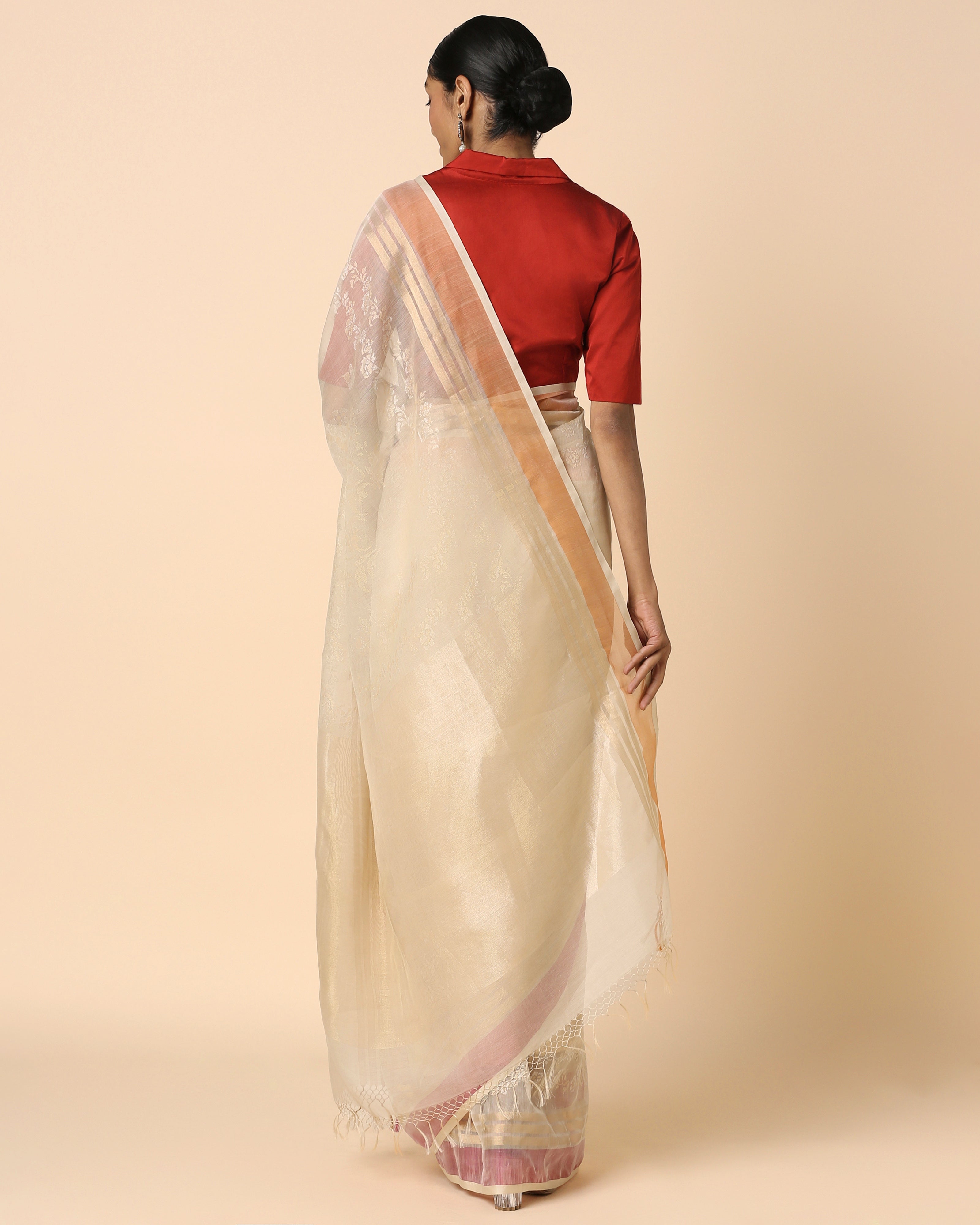 Meilo Banarasi Jamdani Silk Cotton Saree