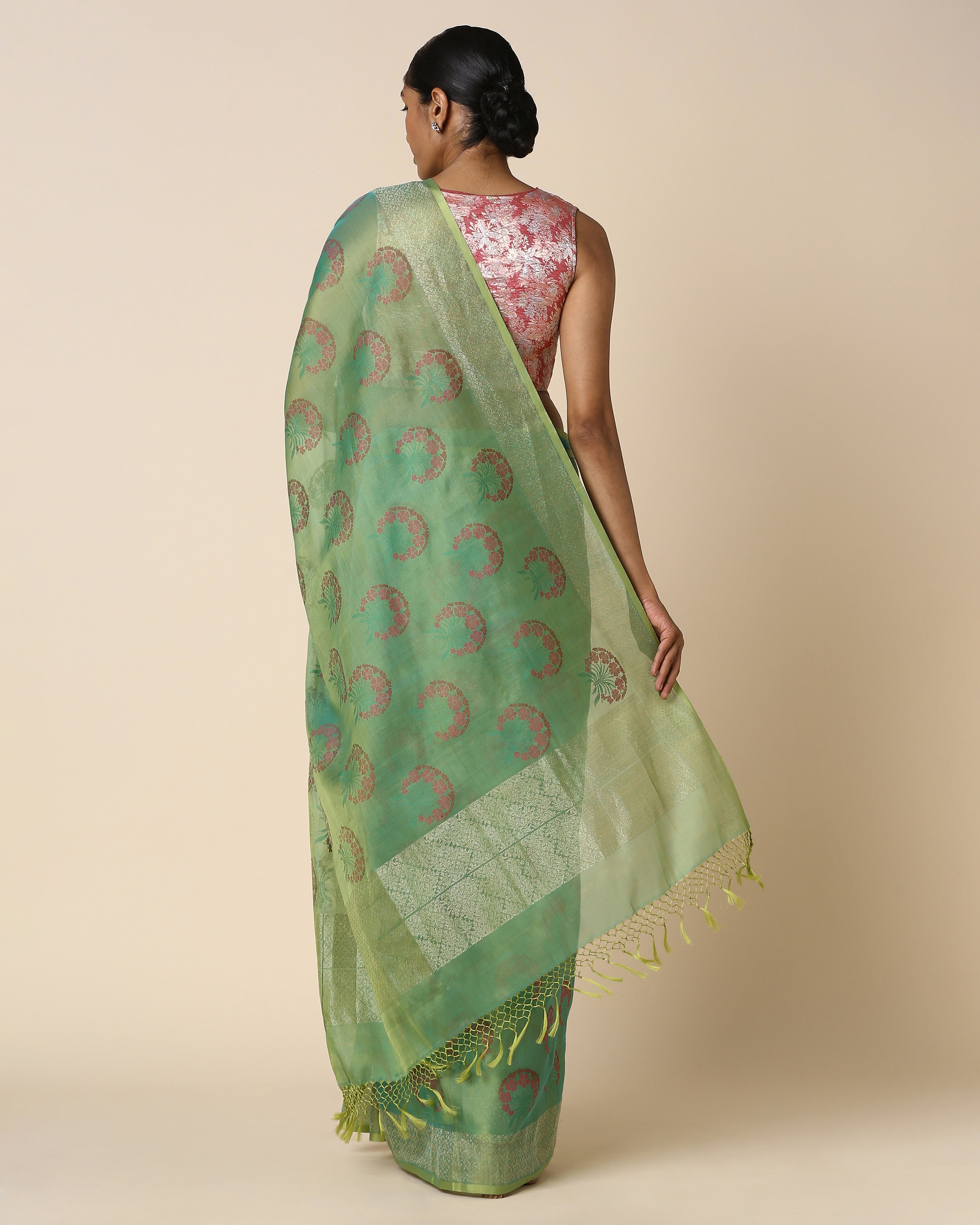 Anwitha Banarasi Jamdani Silk Cotton Saree