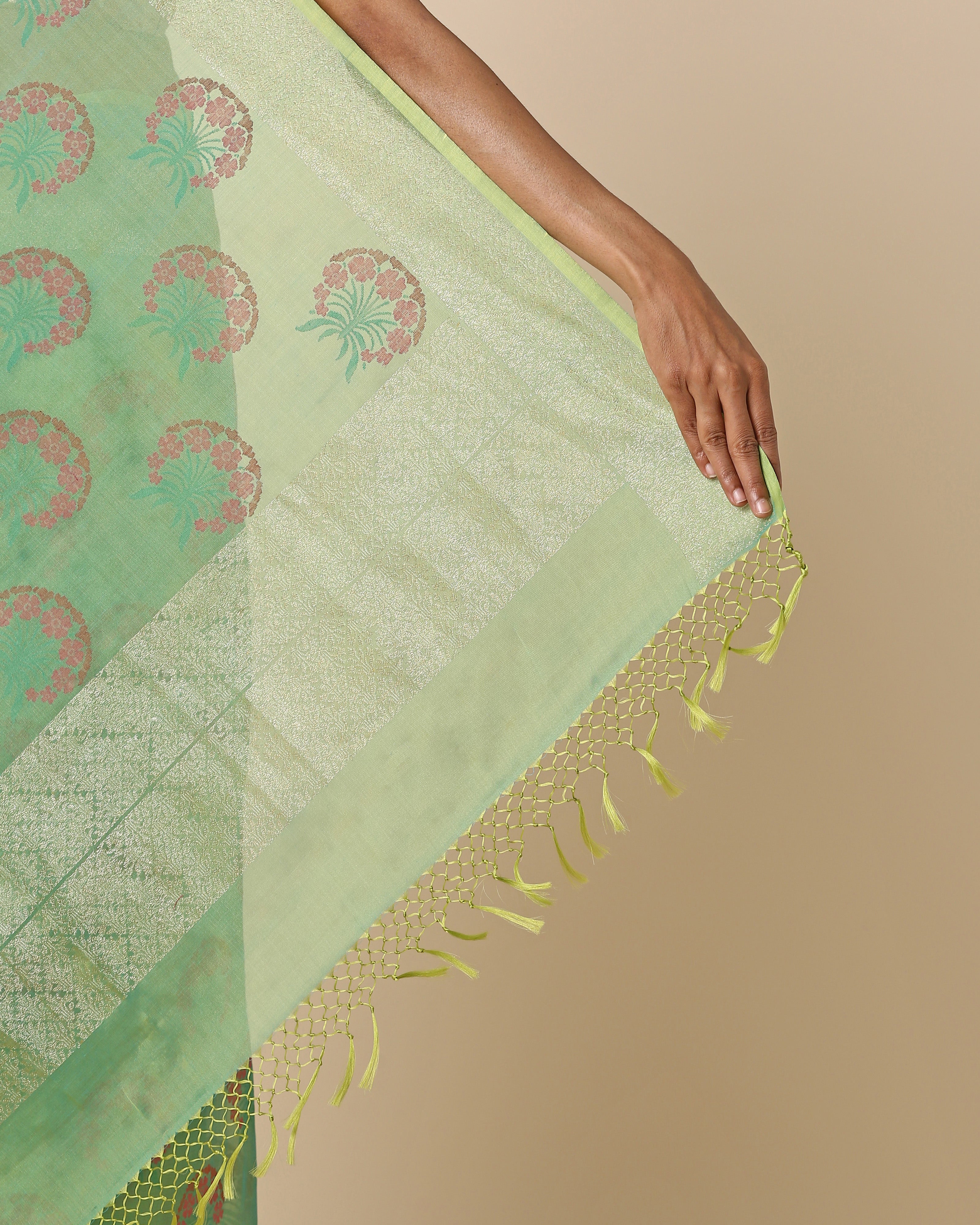 Anwitha Banarasi Jamdani Silk Cotton Saree