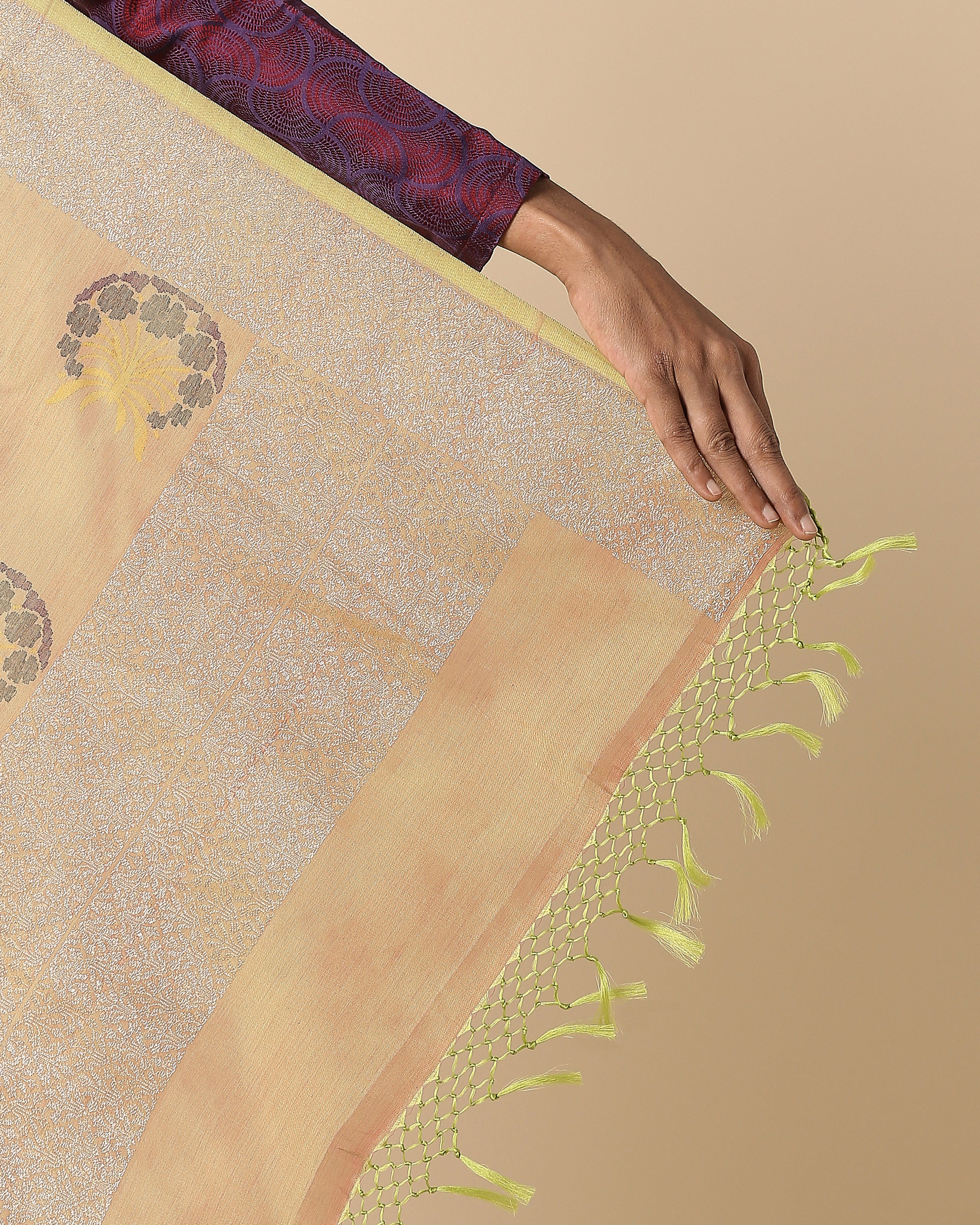 Anwitha Banarasi Jamdani Silk Cotton Saree