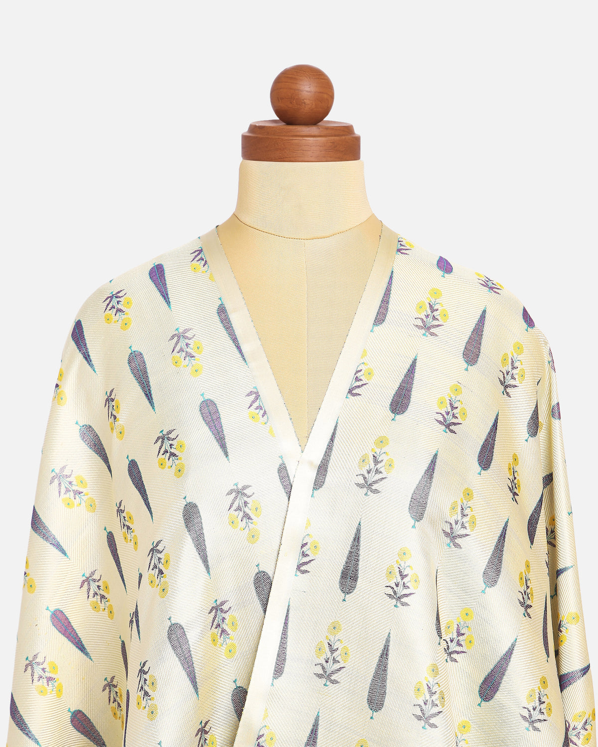 Aabidah Banarasi Tanchoi Silk Suit Material