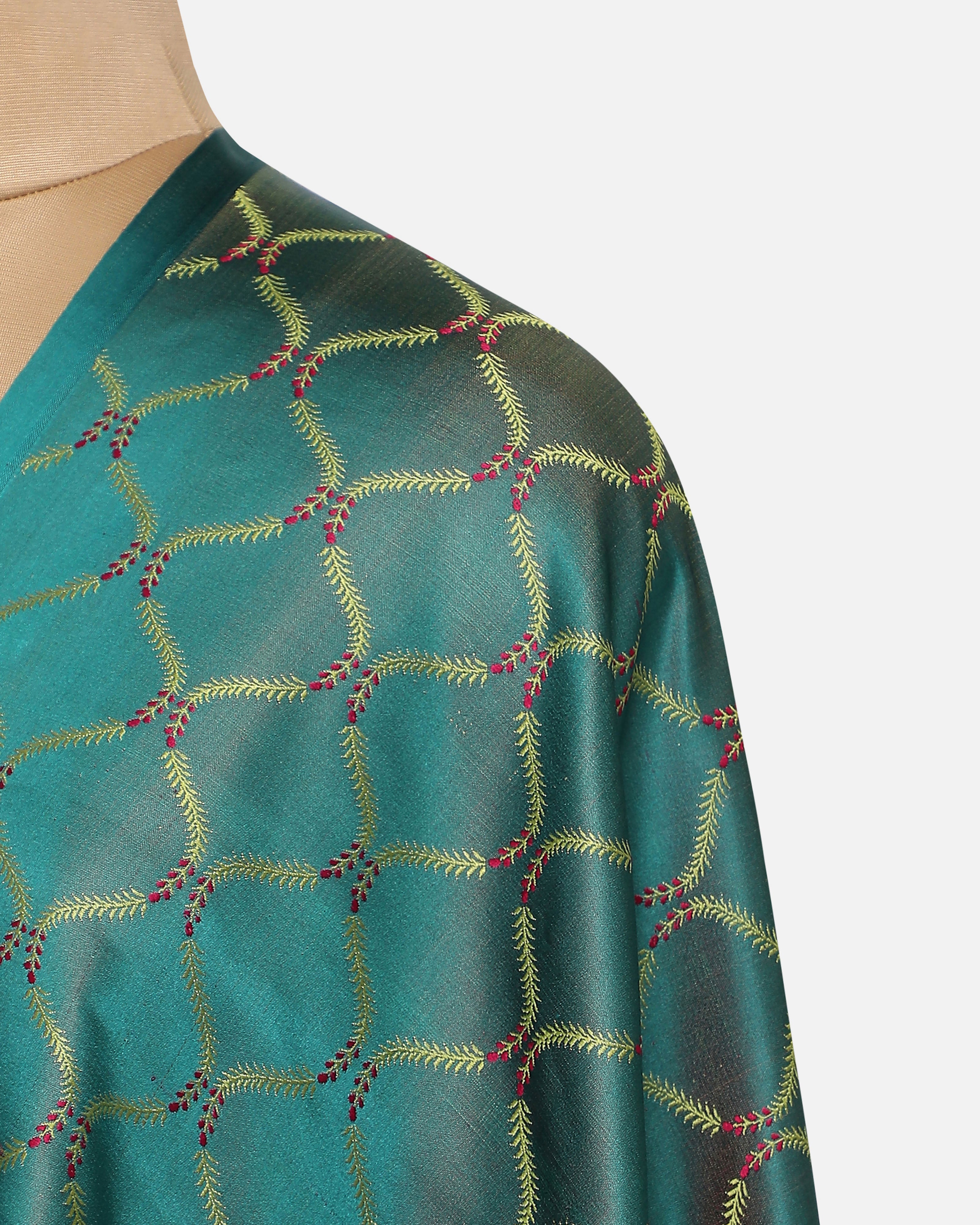 Aida Banarasi Tanchoi Silk Suit Fabric