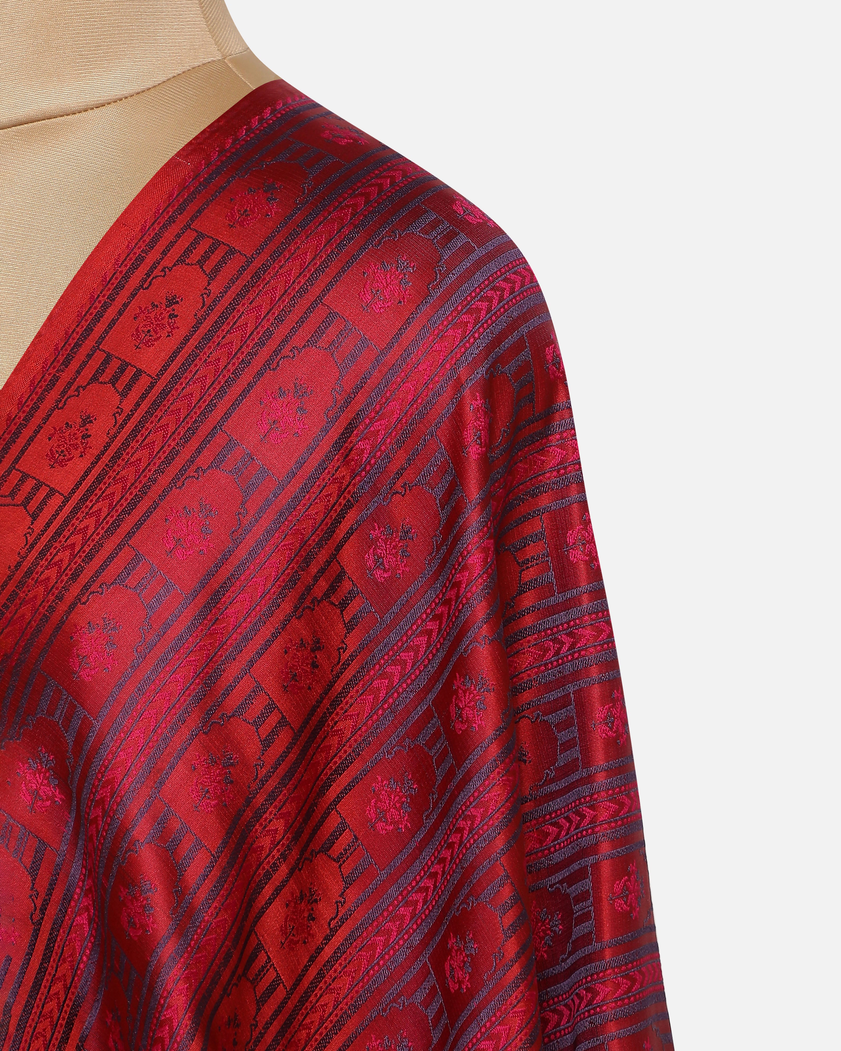 Daimaa Banarasi Tanchoi Silk Suit Fabric