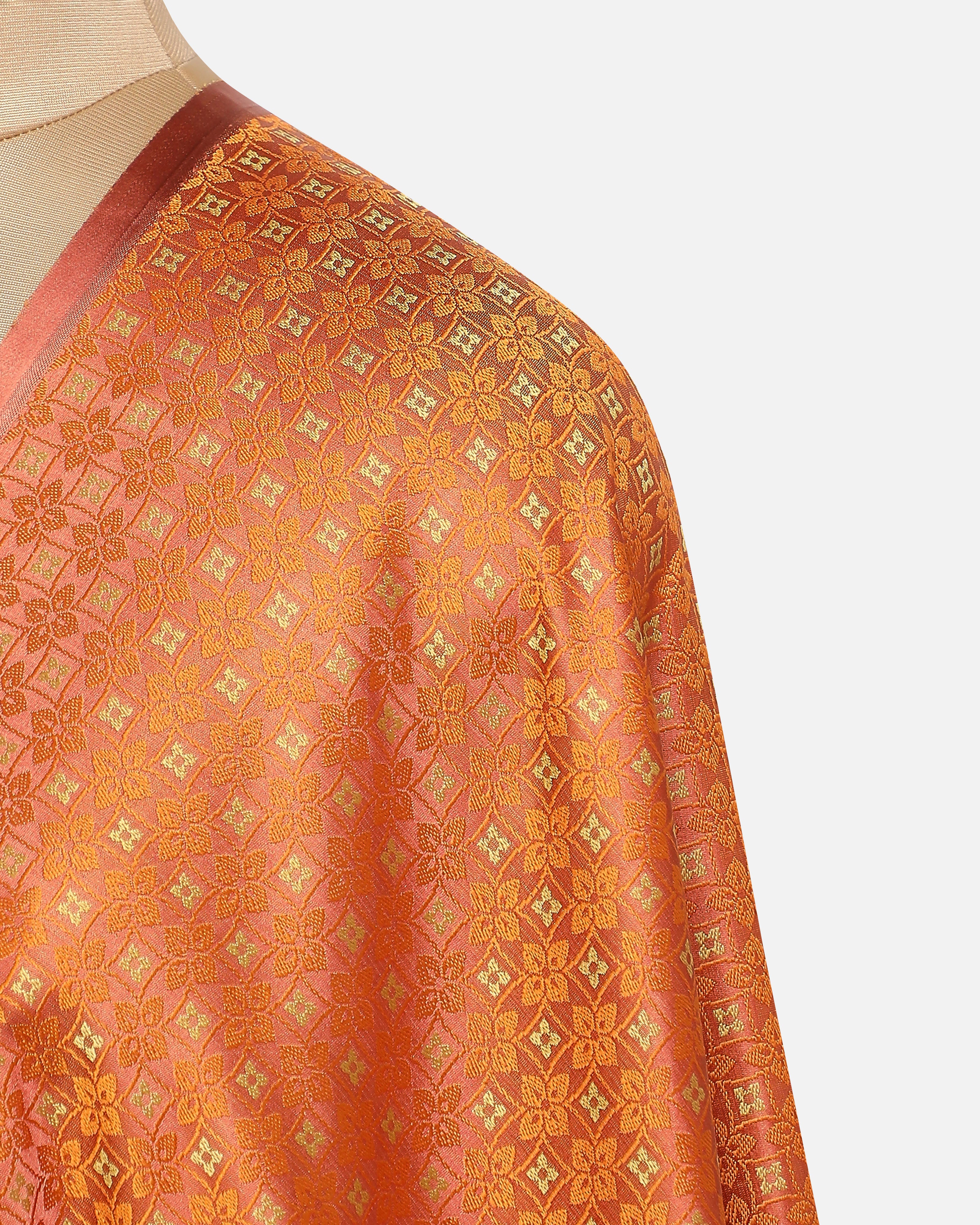 Ghusan Banarasi Tanchoi Silk Suit Fabric