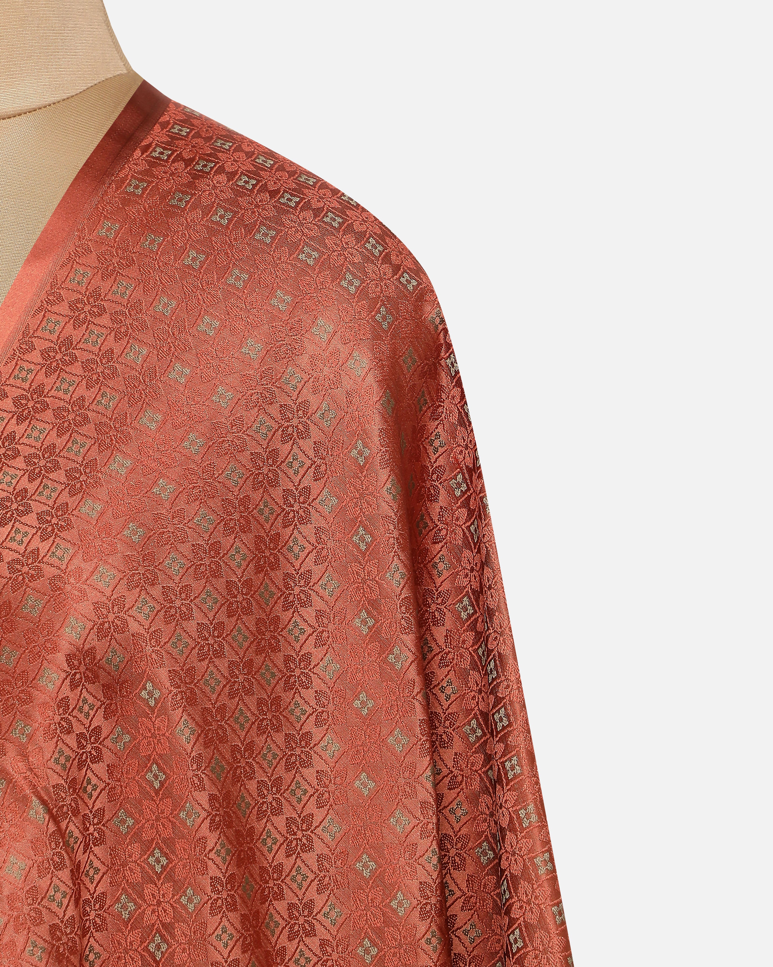 Ghusan Banarasi Tanchoi Silk Suit Fabric