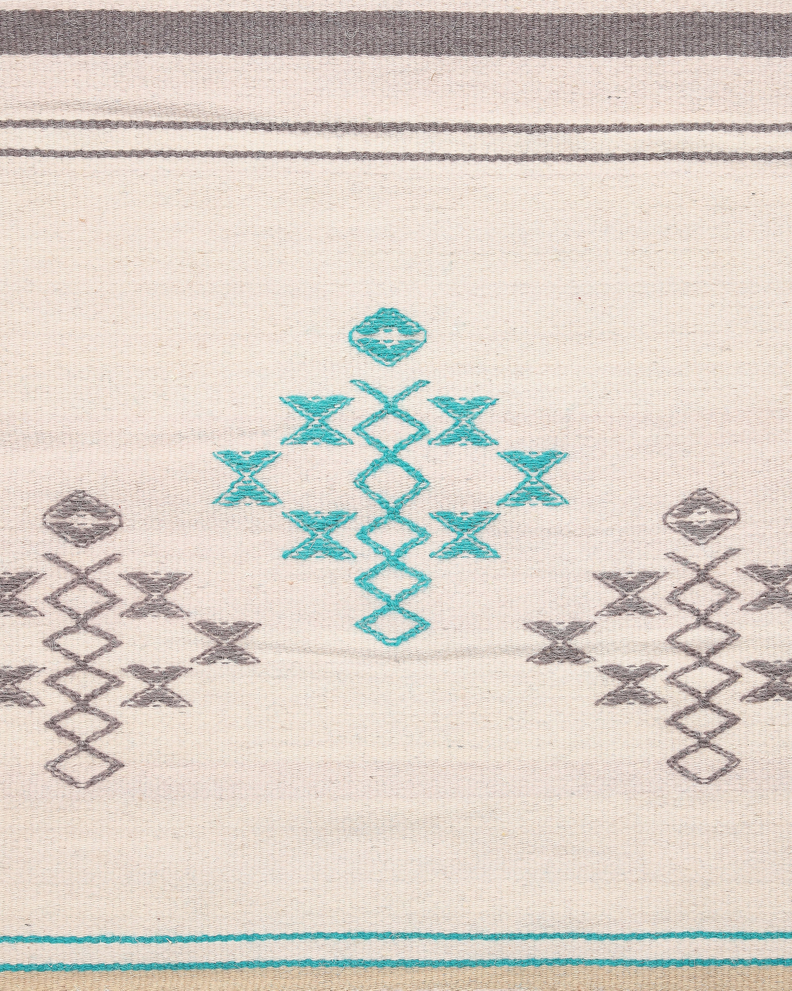 Vruksha Bhujodi Extra Weft Cotton Wool Rug