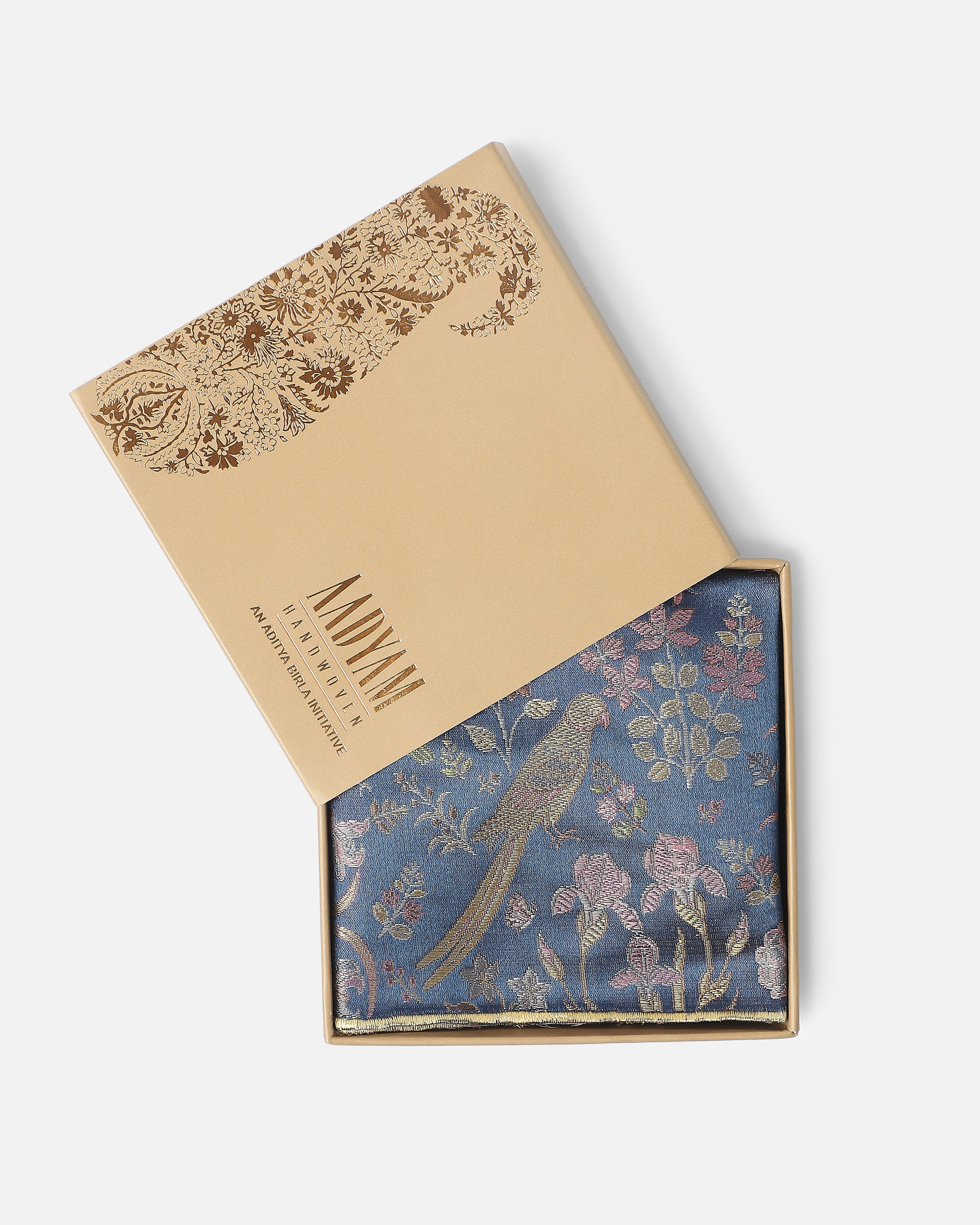 Winny Banarasi Tanchoi Silk Pocket Square