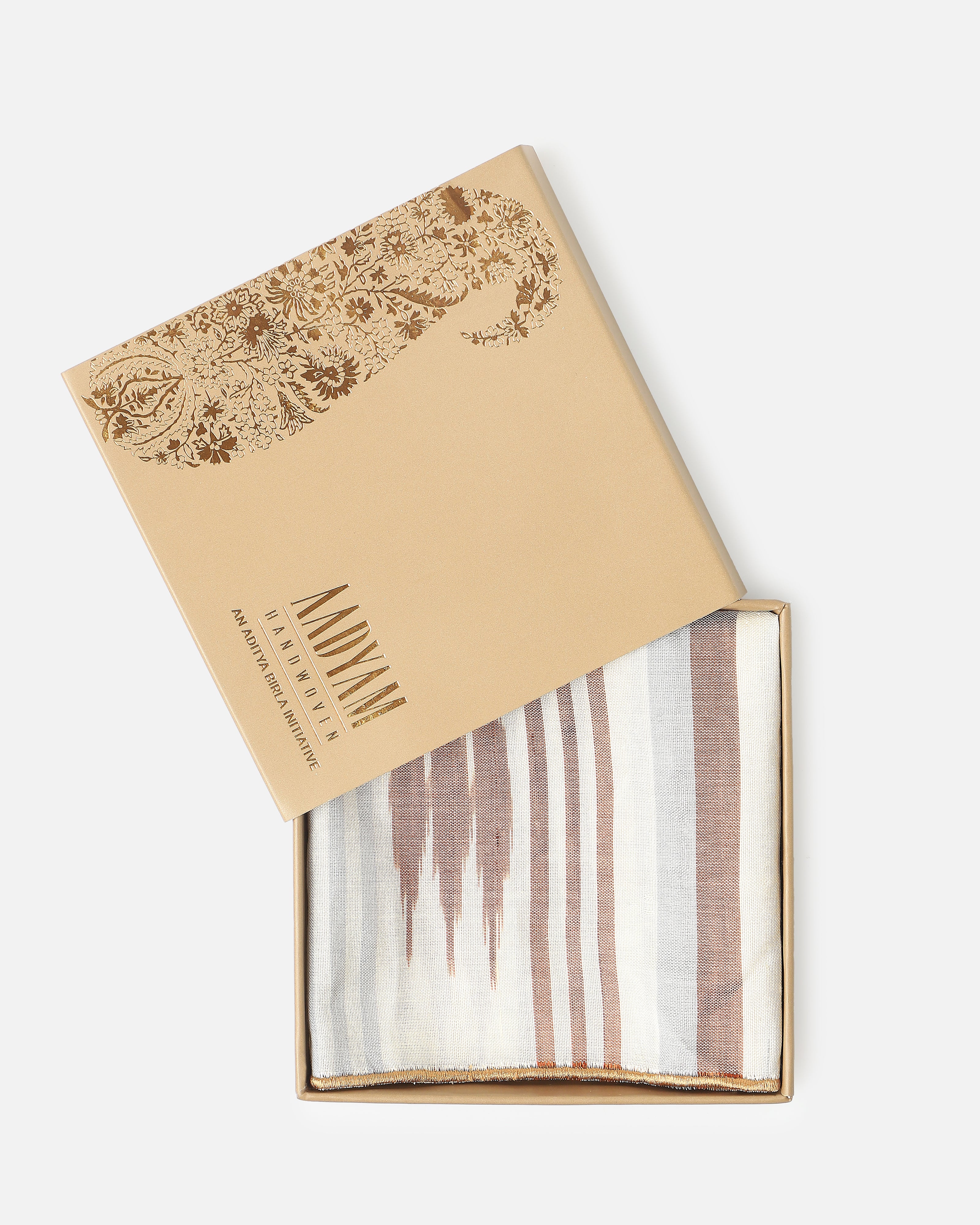 Reth Pochampally Weft Ikat Cotton Silk Pocket Square