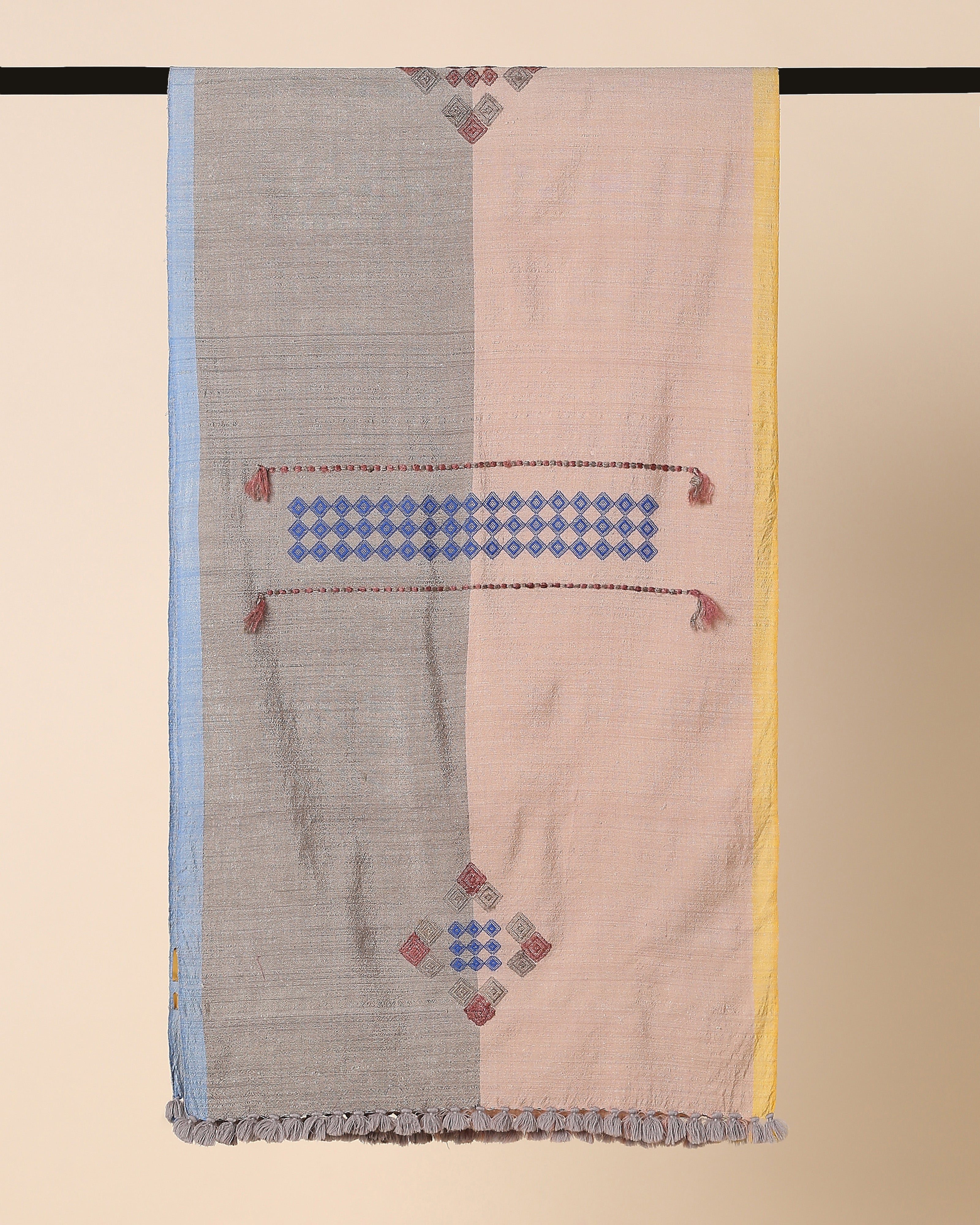 Roma Bhujodi Extra Weft Wool Silk Stole