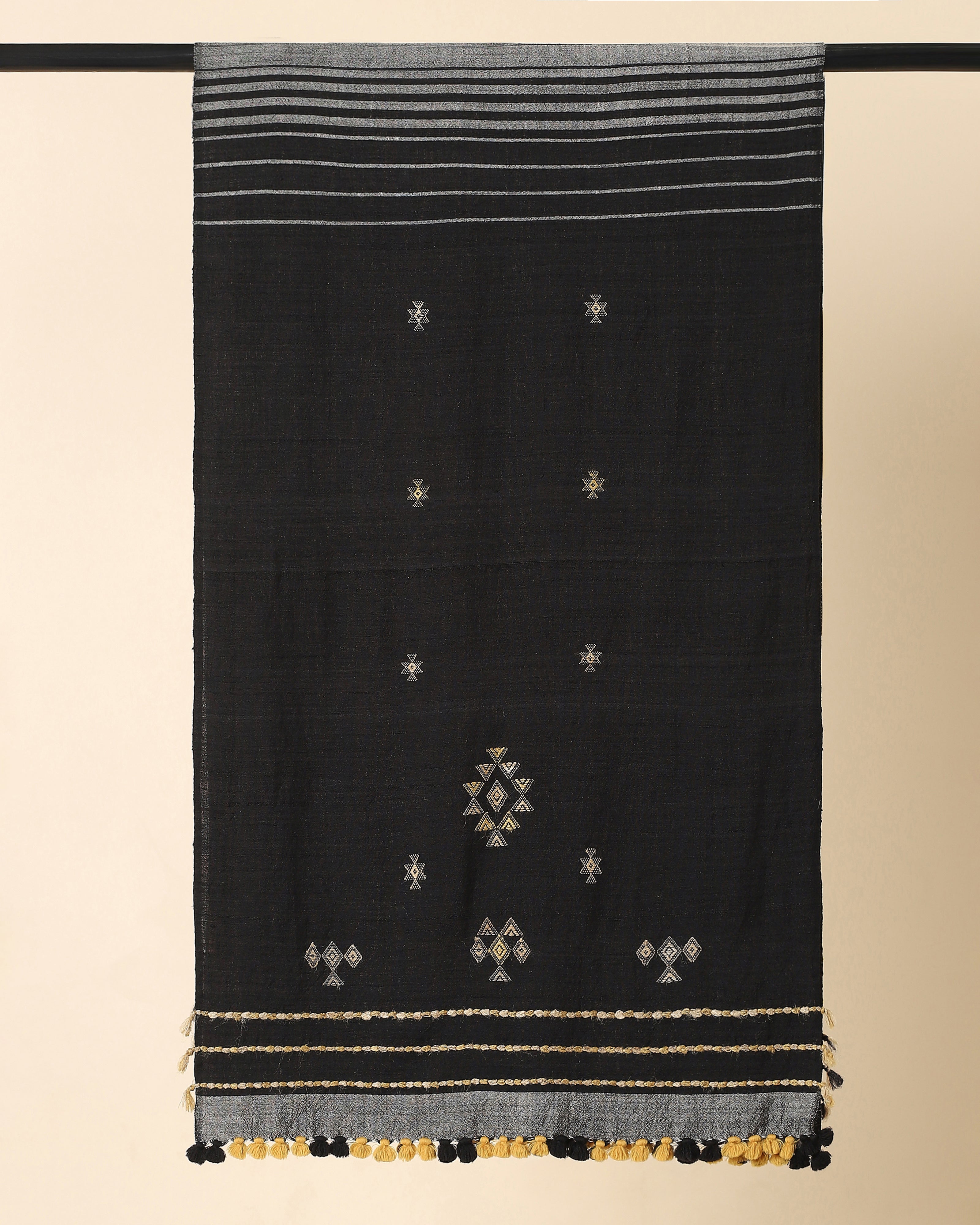 Bhor Bhujodi Extra Weft Wool Silk Stole