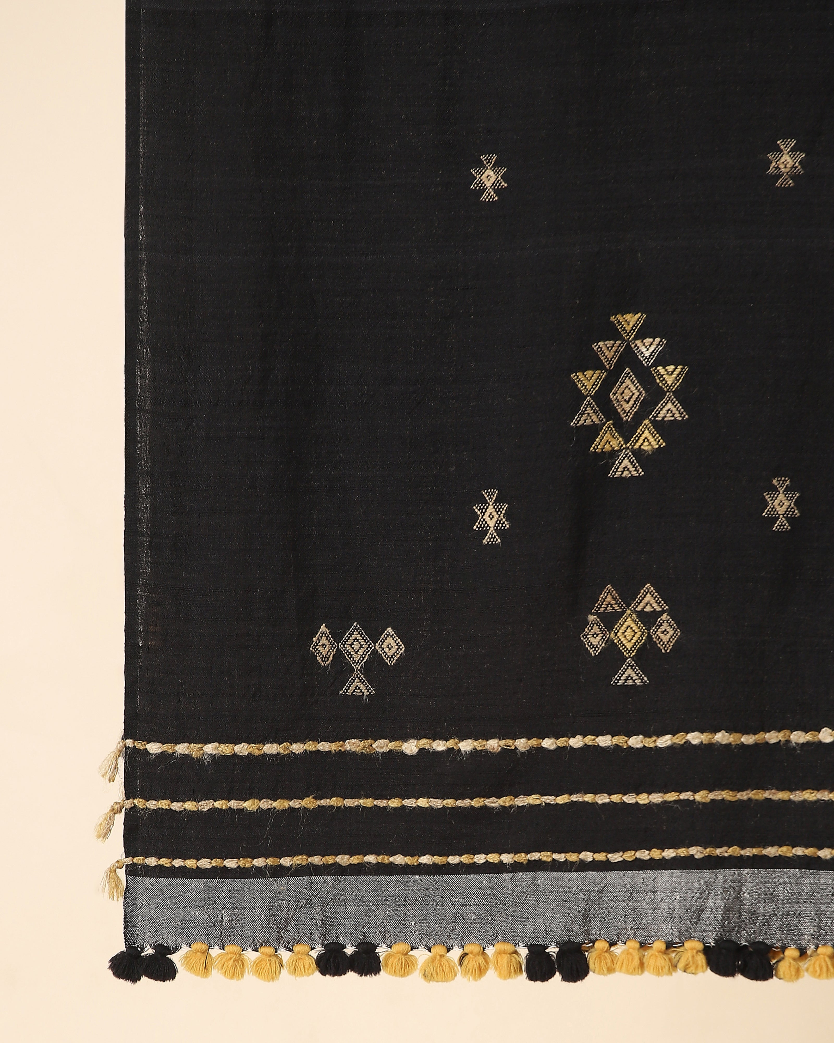 Bhor Bhujodi Extra Weft Wool Silk Stole
