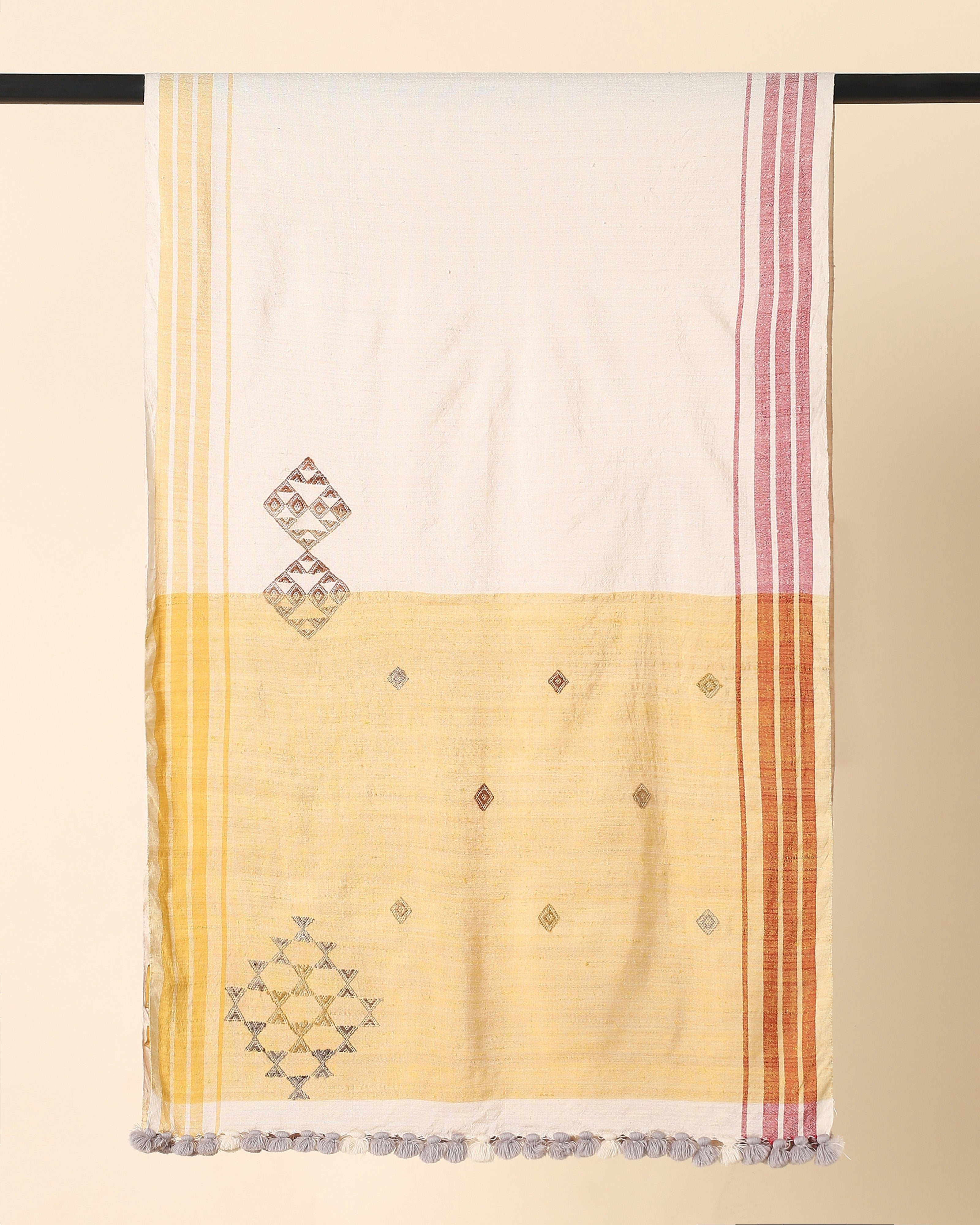 Seya Bhujodi Extra Weft Wool Silk Stole