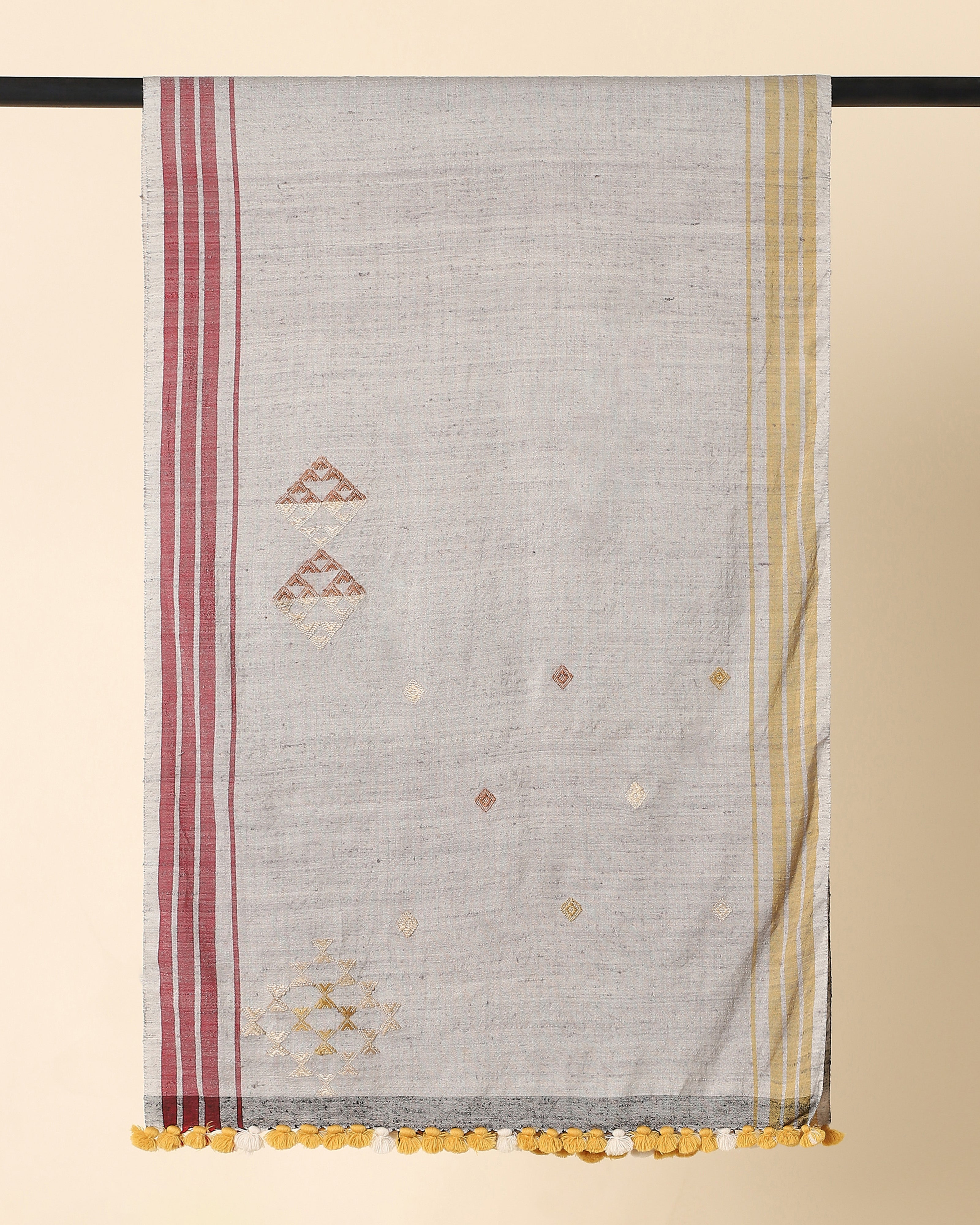 Seya Bhujodi Extra Weft Wool Silk Stole