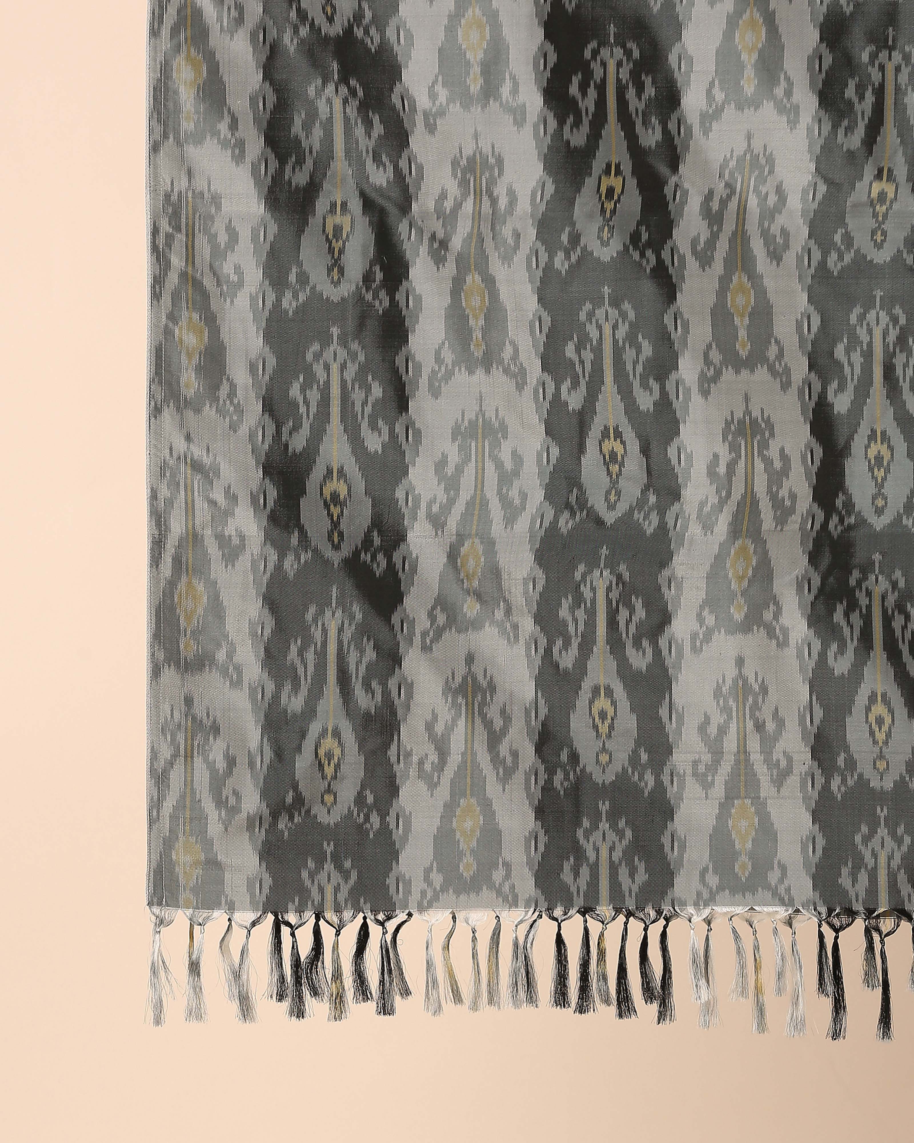 Afzal Pochampally Warp Ikat Silk Stole