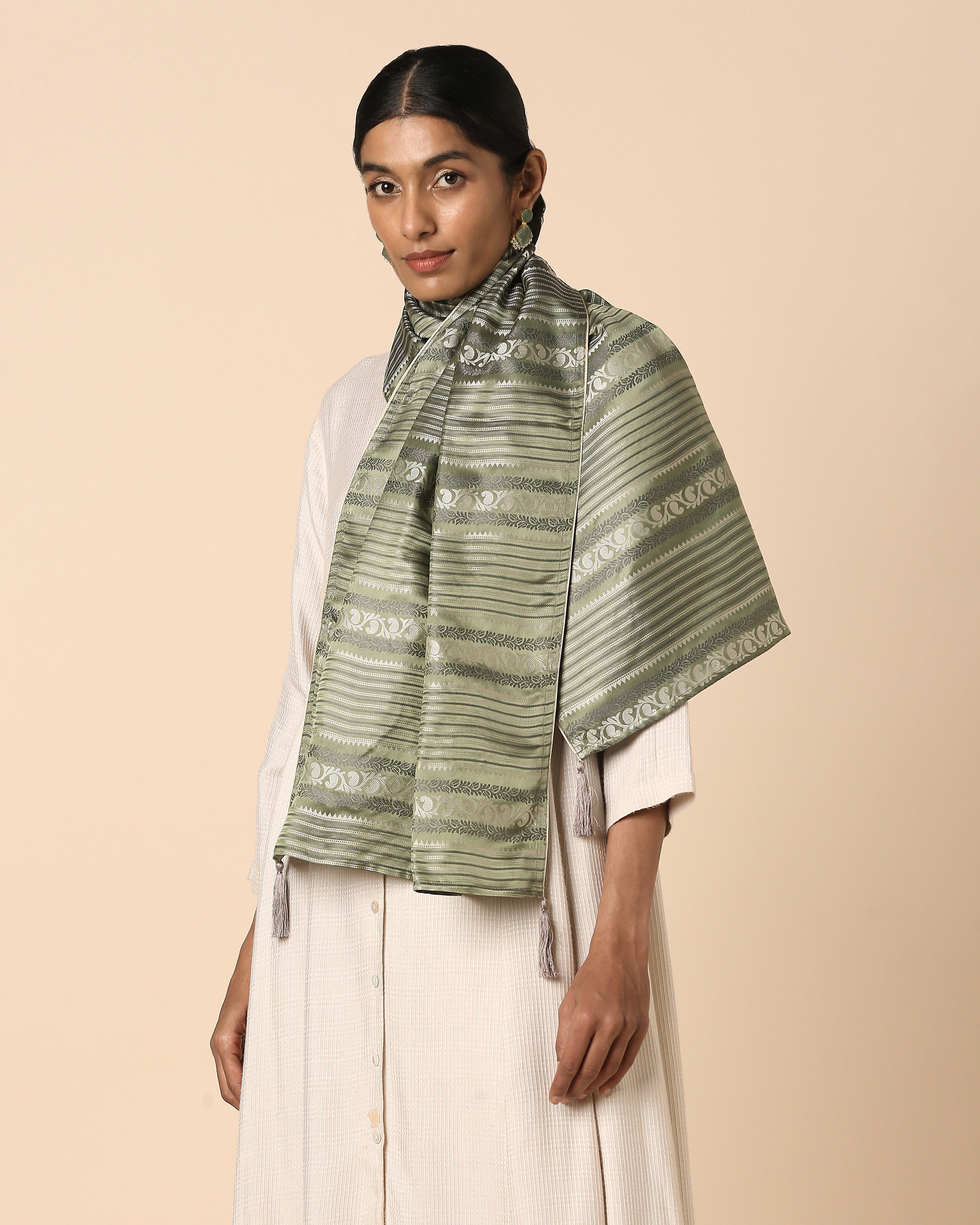 Refa Banarasi Tanchoi Silk Stole
