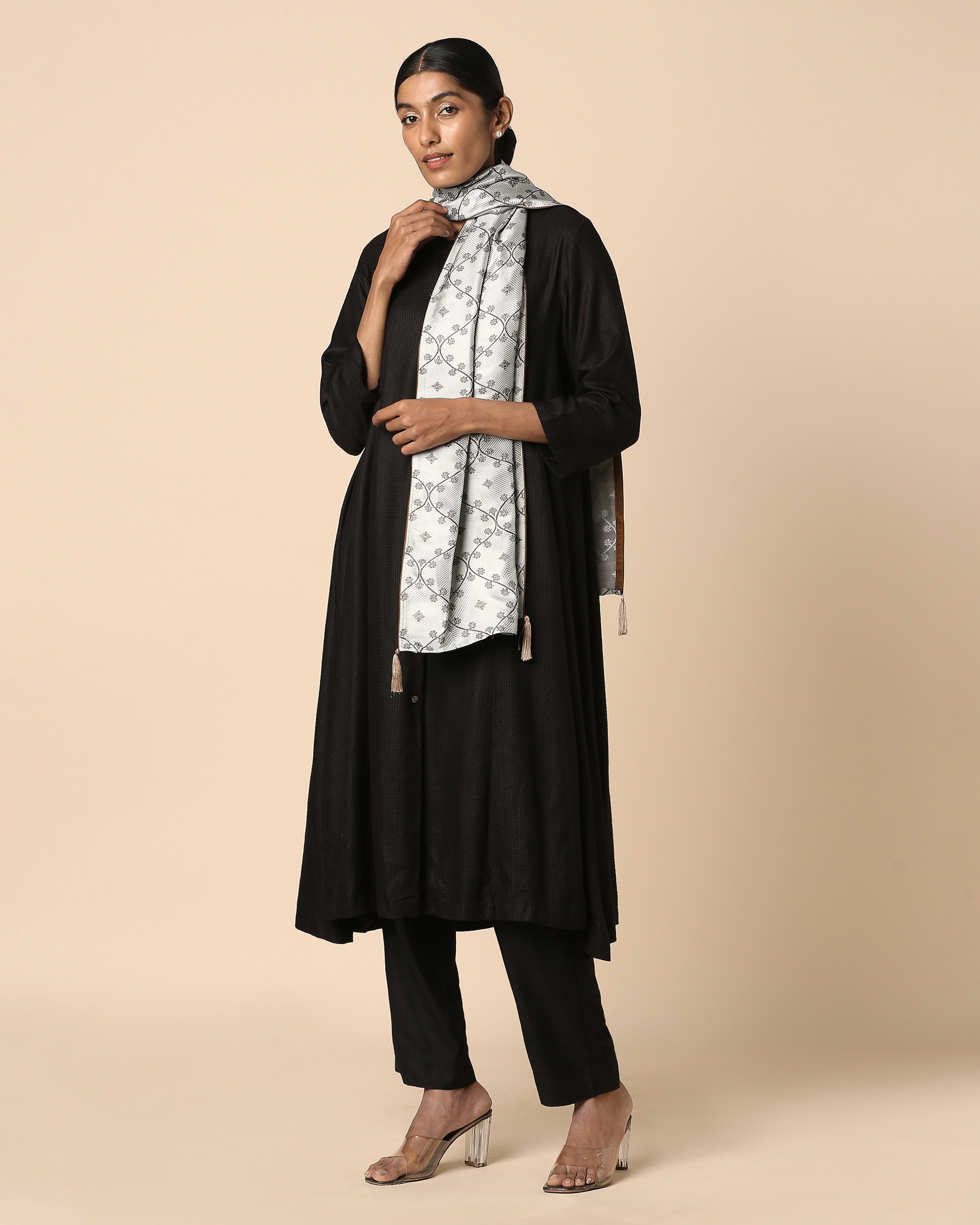 Afiz Banarasi Tanchoi Silk Stole