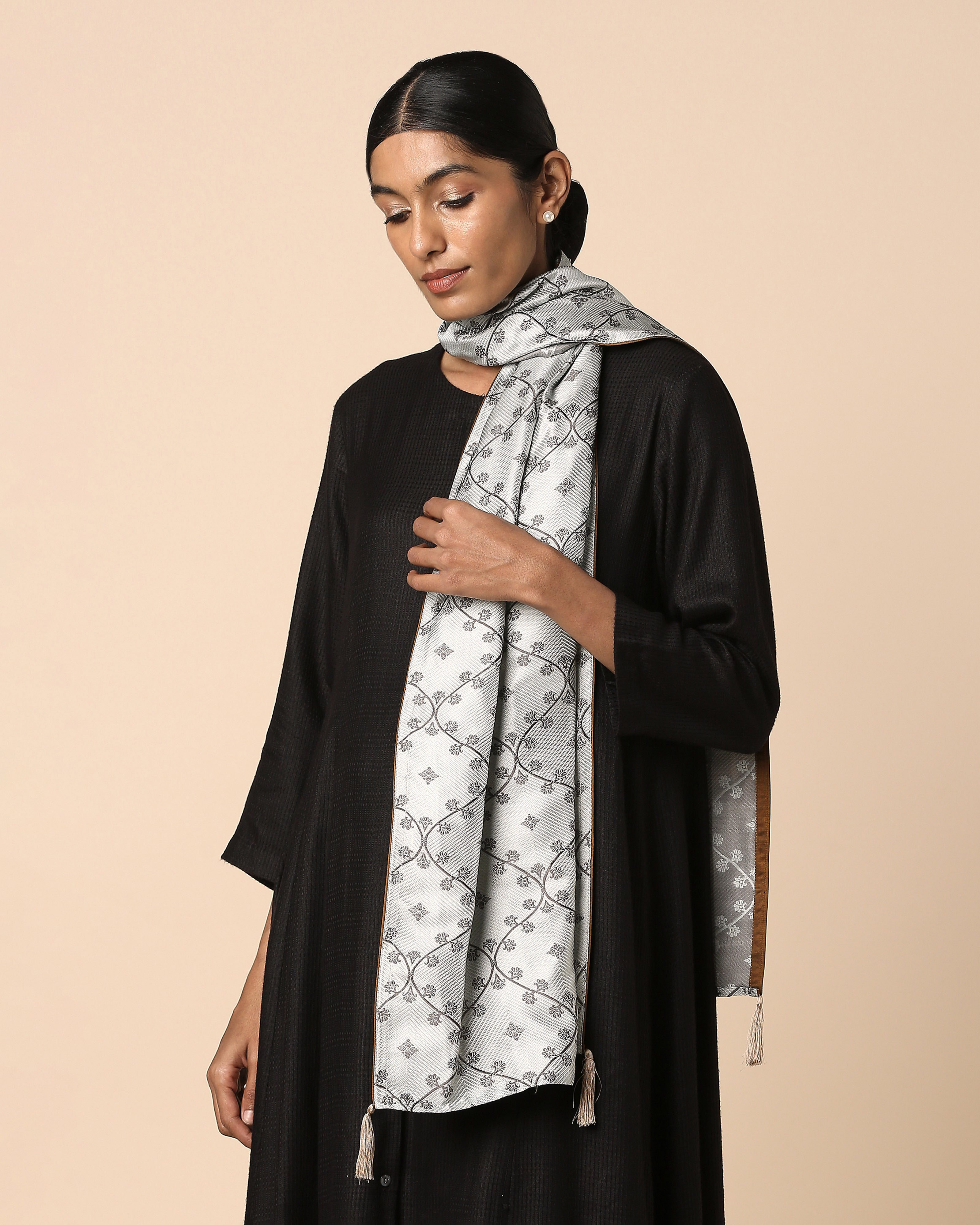 Afiz Banarasi Tanchoi Silk Stole