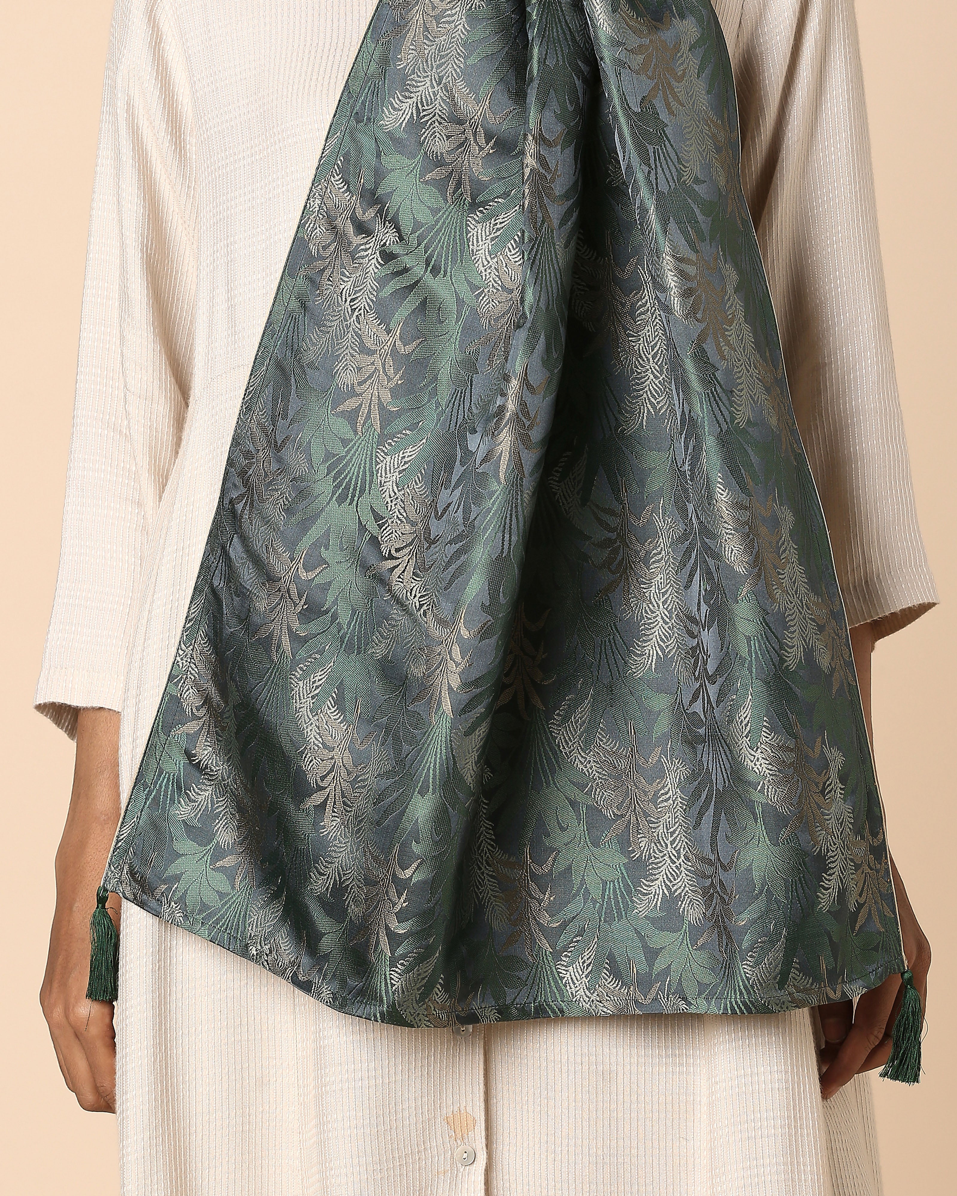 Van Banarasi Tanchoi Silk Stole