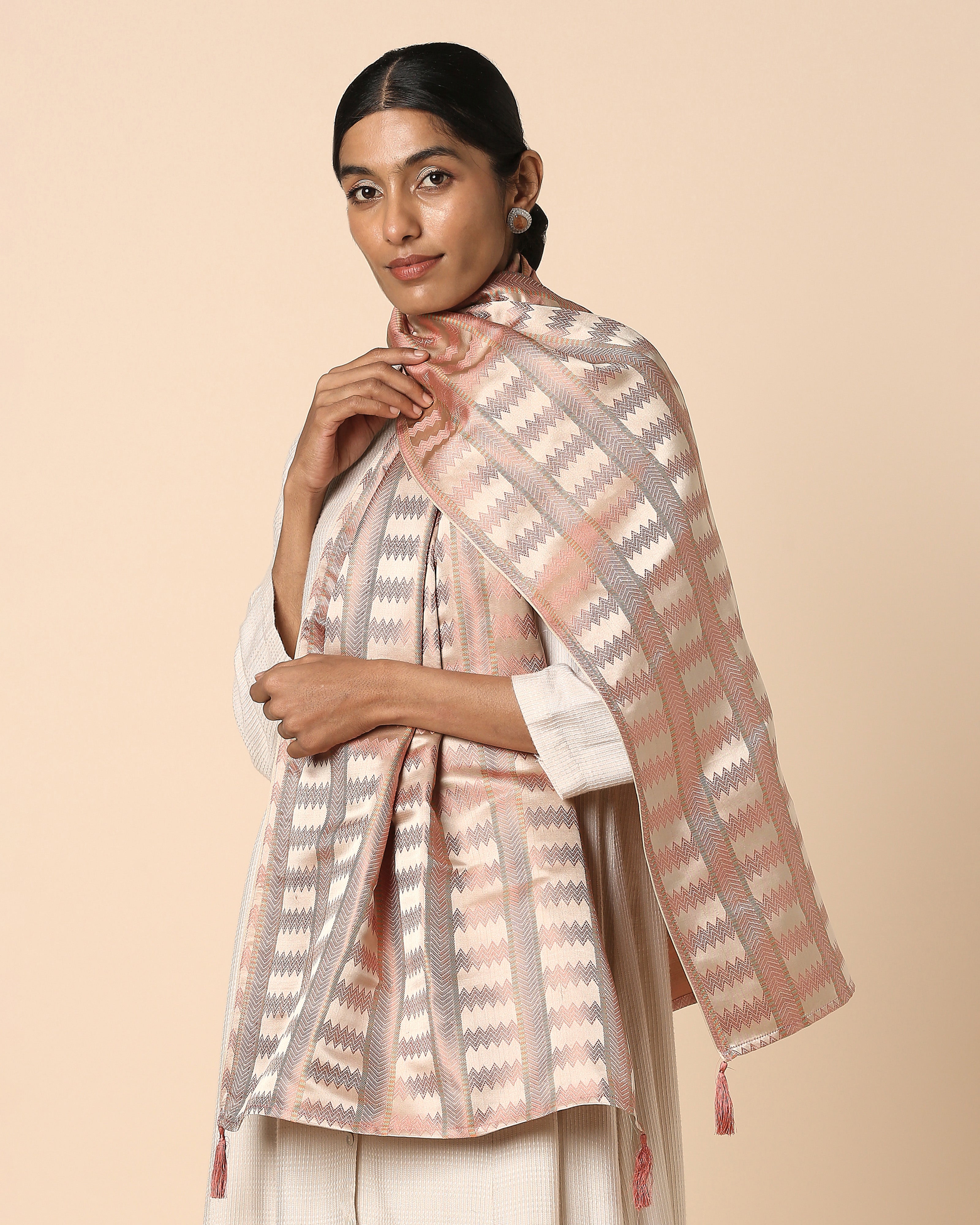 Rohan Banarasi Tanchoi Silk Stole