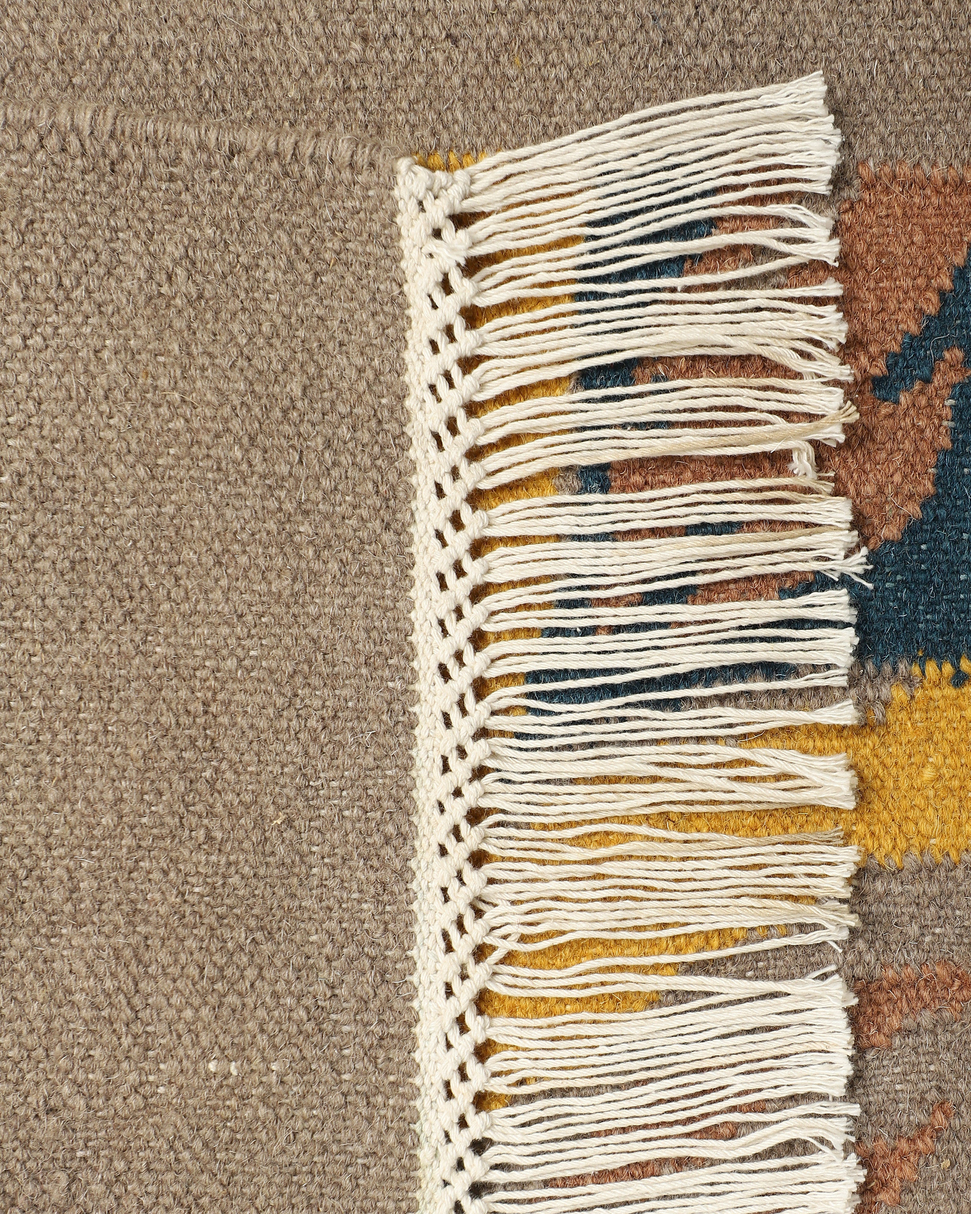 Automne Bhadohi Panja Cotton Wool Rug