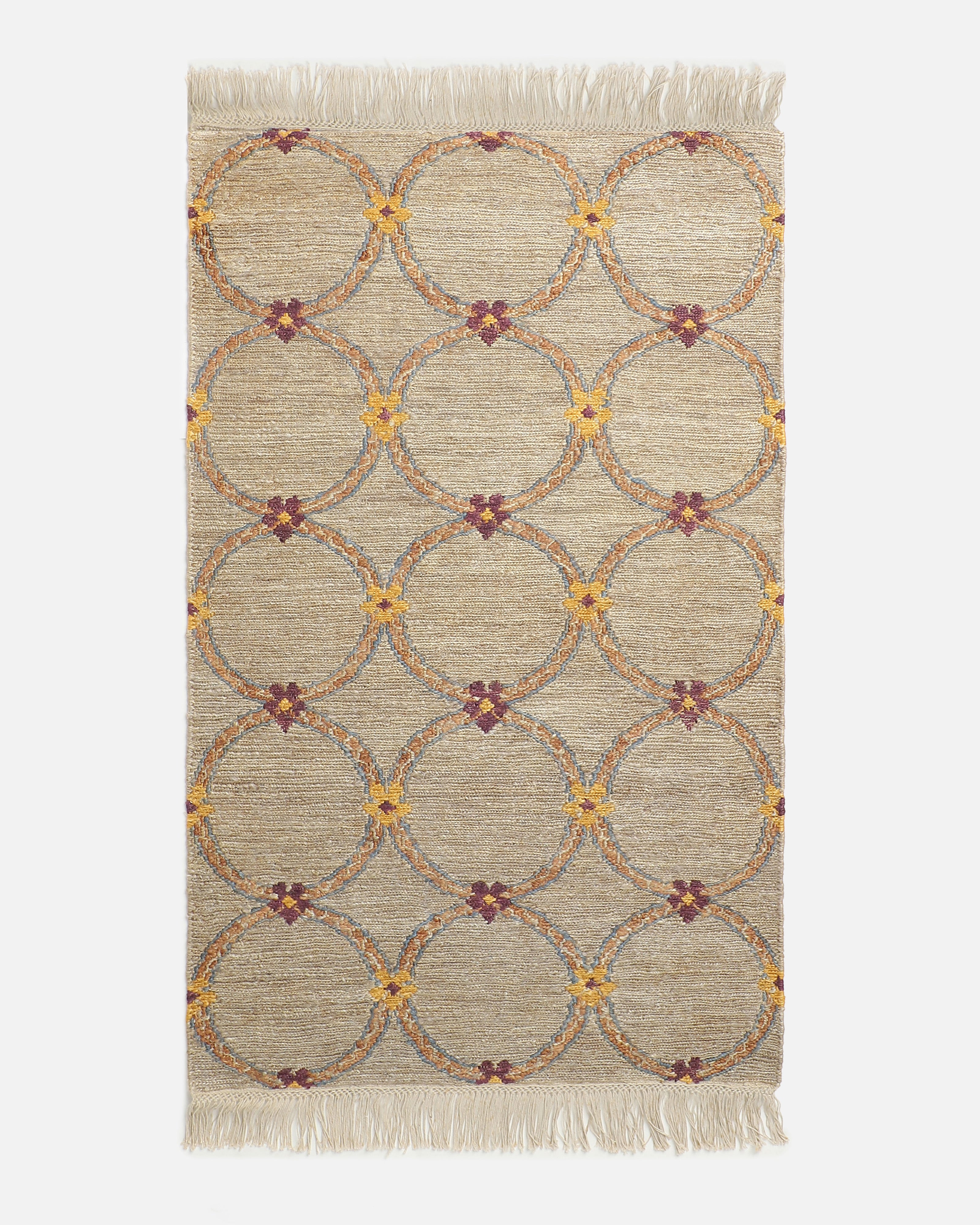 Idukki Bhadohi Hand Knotted Cotton Jute Rug