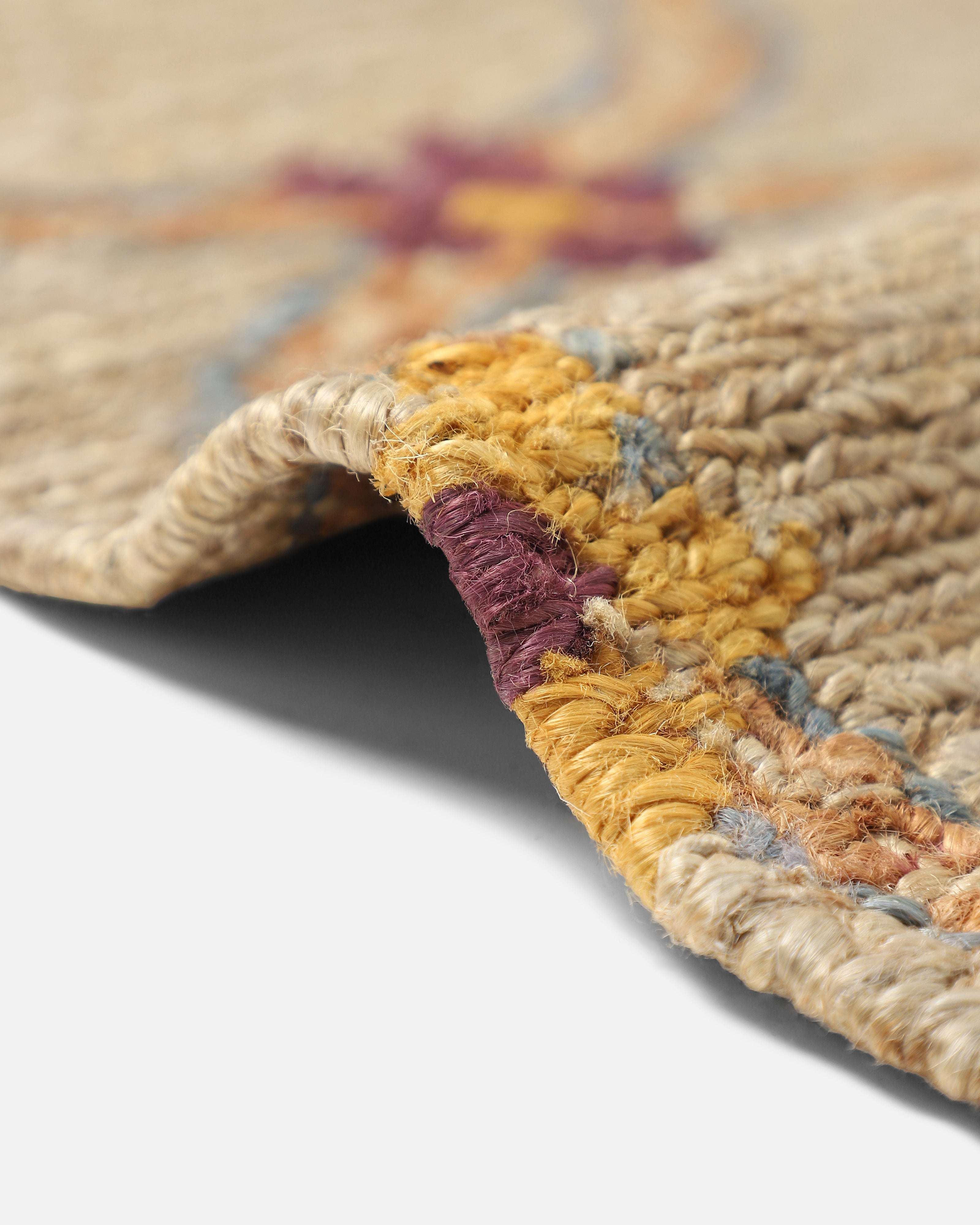 Idukki Bhadohi Hand Knotted Cotton Jute Rug