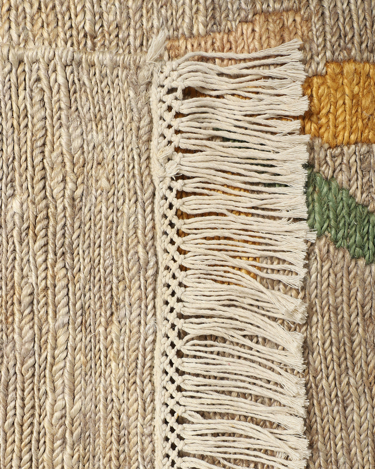 Alicia Bhadohi Hand Knotted Cotton Jute Rug
