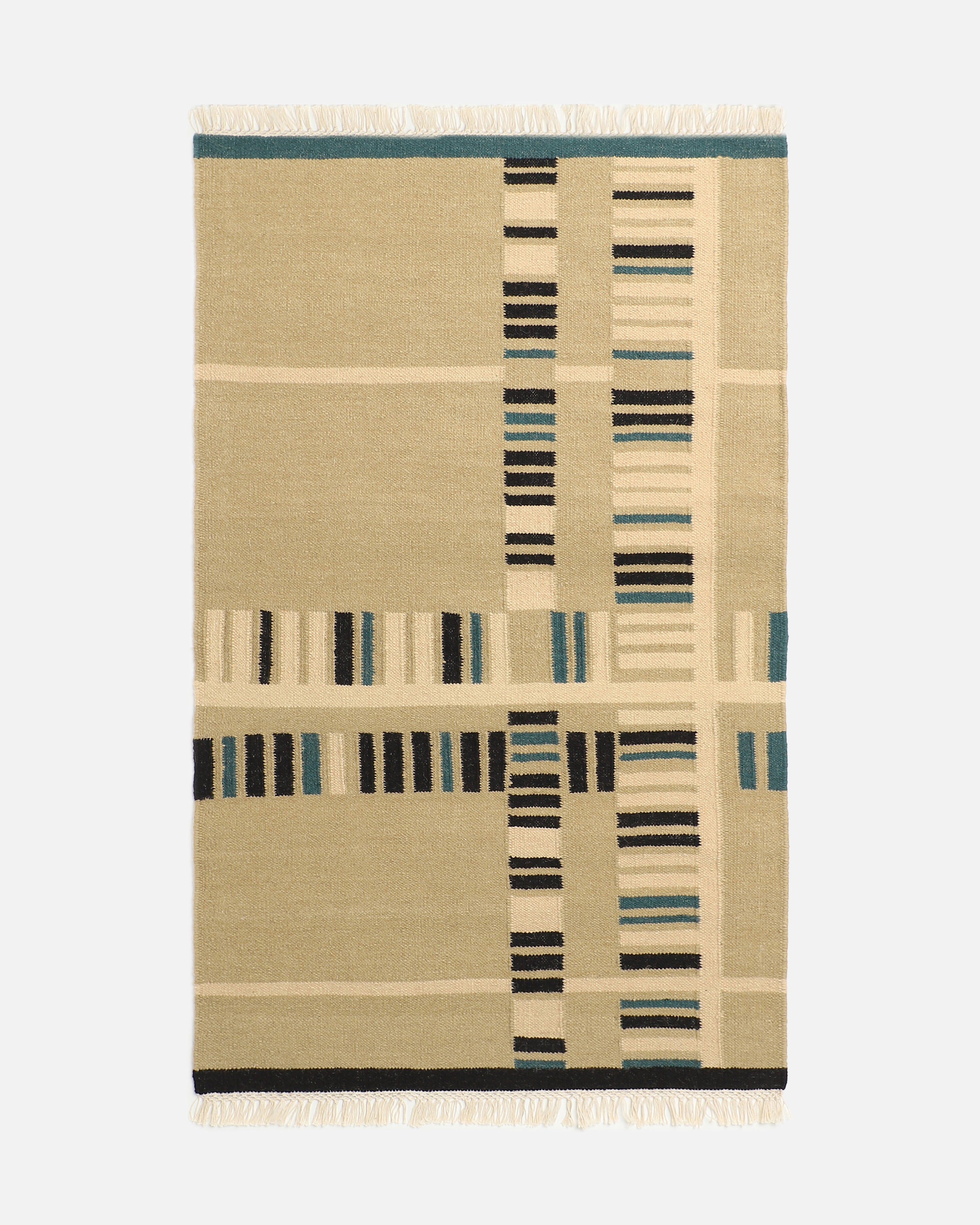 Aourjun Bhadohi Panja Cotton Wool Rug
