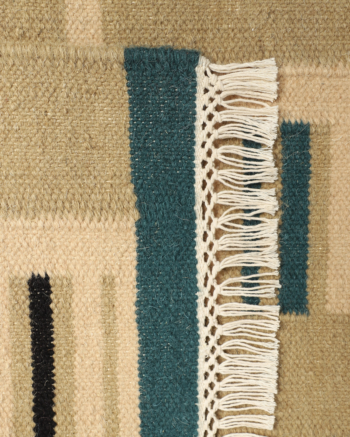 Aourjun Bhadohi Panja Cotton Wool Rug