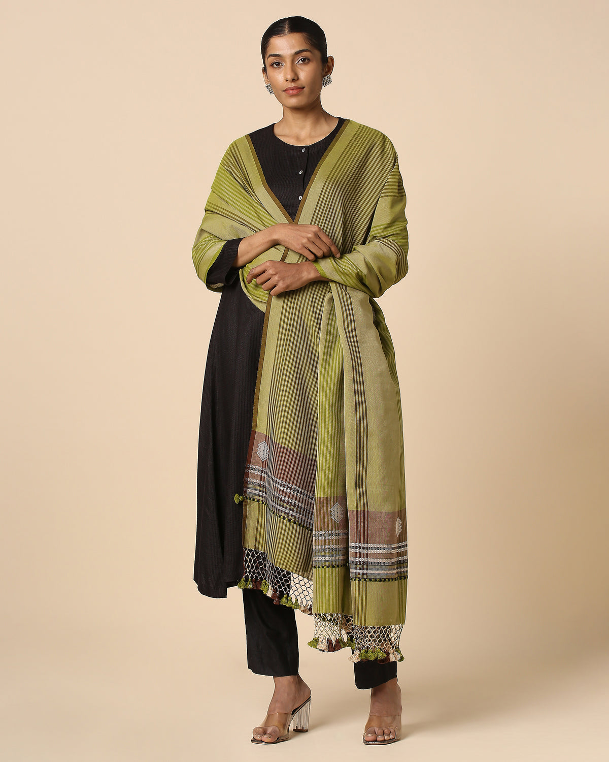 Nartan Bhujodi Extra Weft Cotton Dupatta