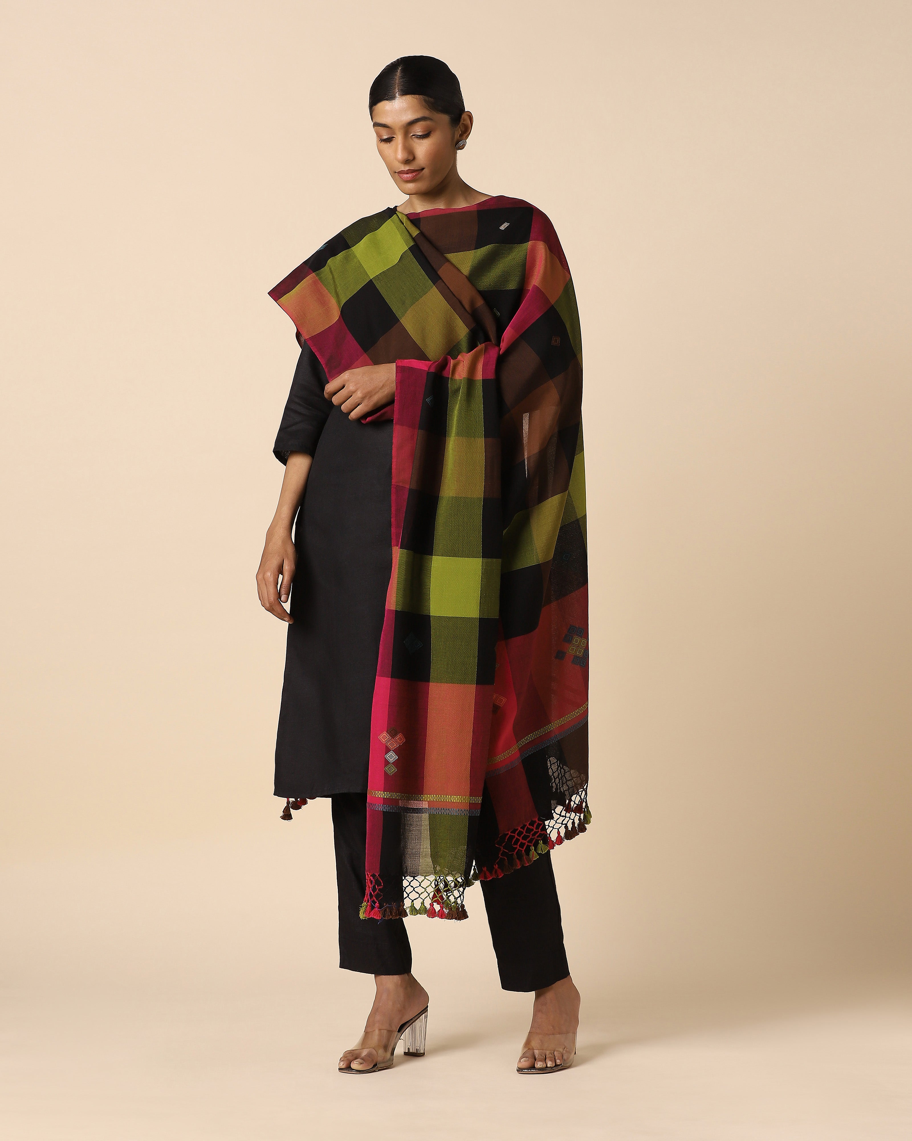 Ruhar Bhujodi Extra Weft Cotton Dupatta