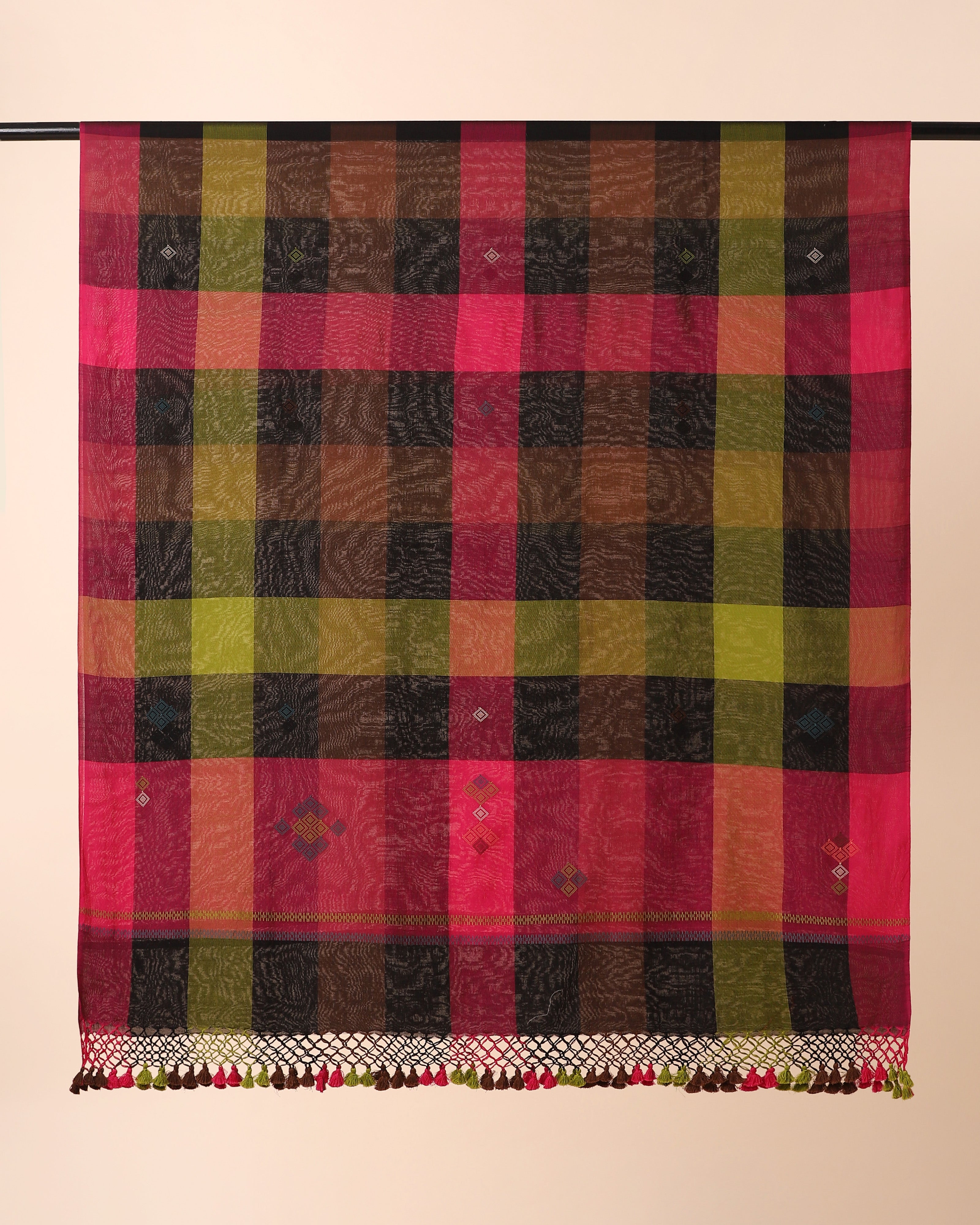 Ruhar Bhujodi Extra Weft Cotton Dupatta
