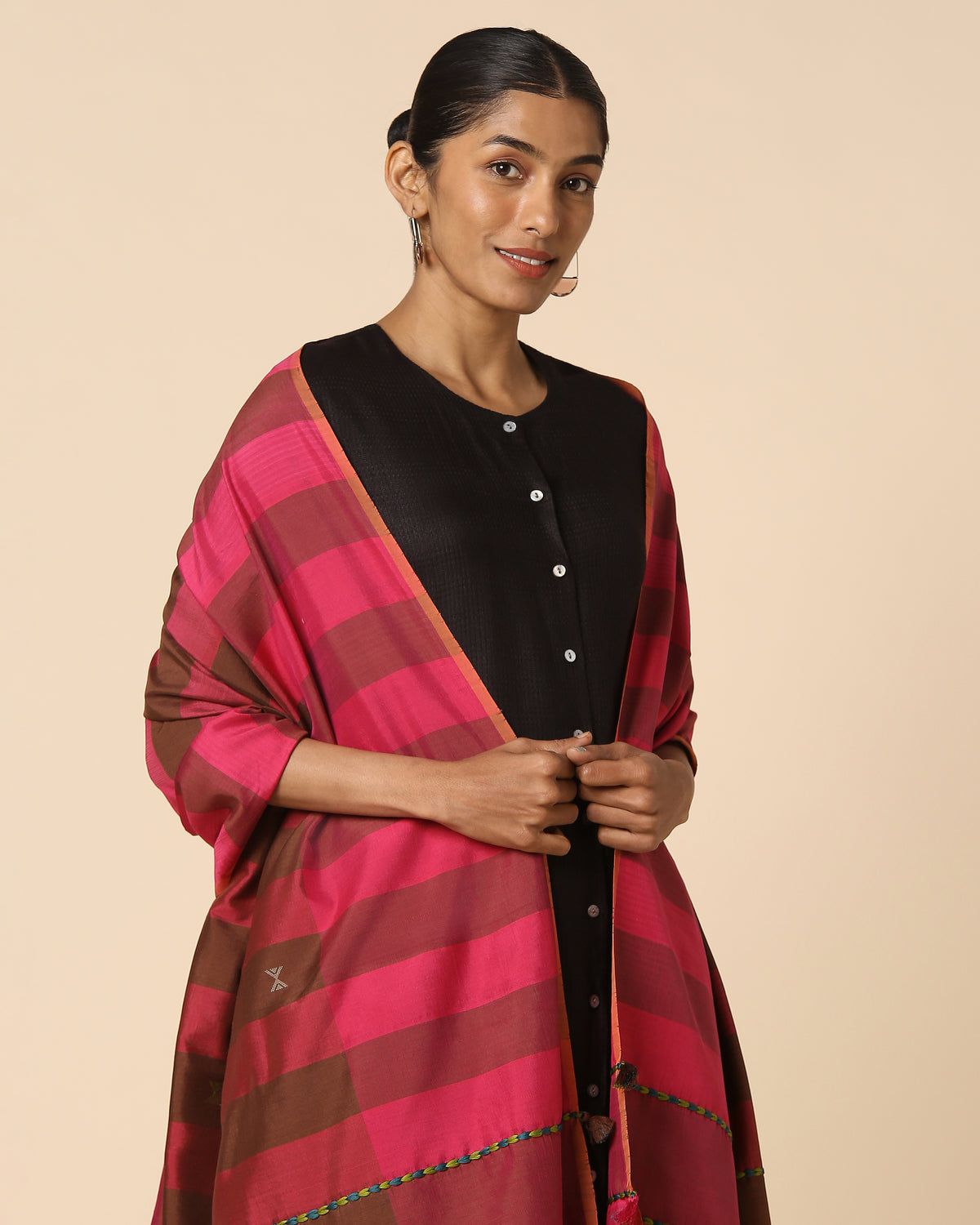 Chara Bhujodi Extra Weft Cotton Silk Dupatta