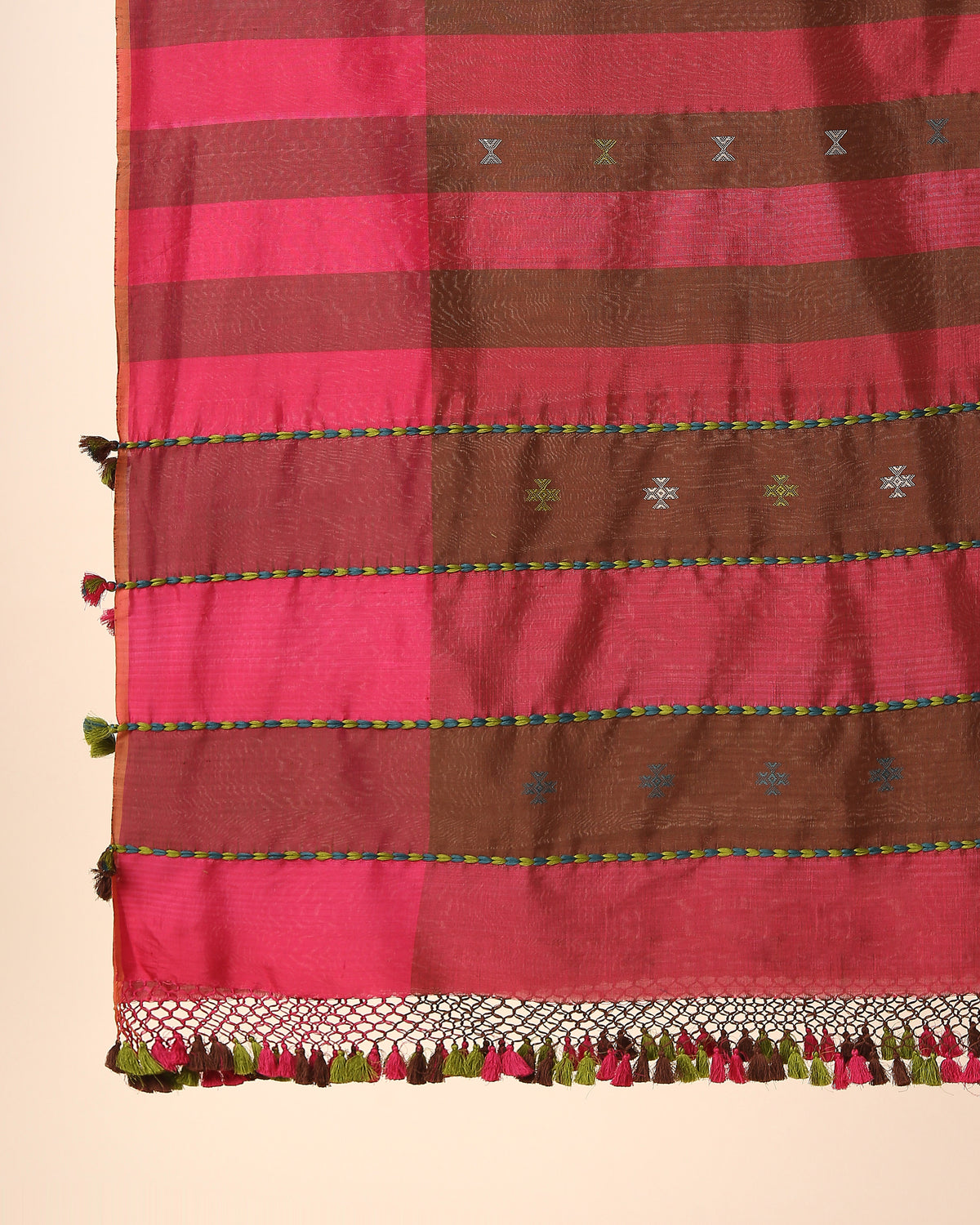 Chara Bhujodi Extra Weft Cotton Silk Dupatta