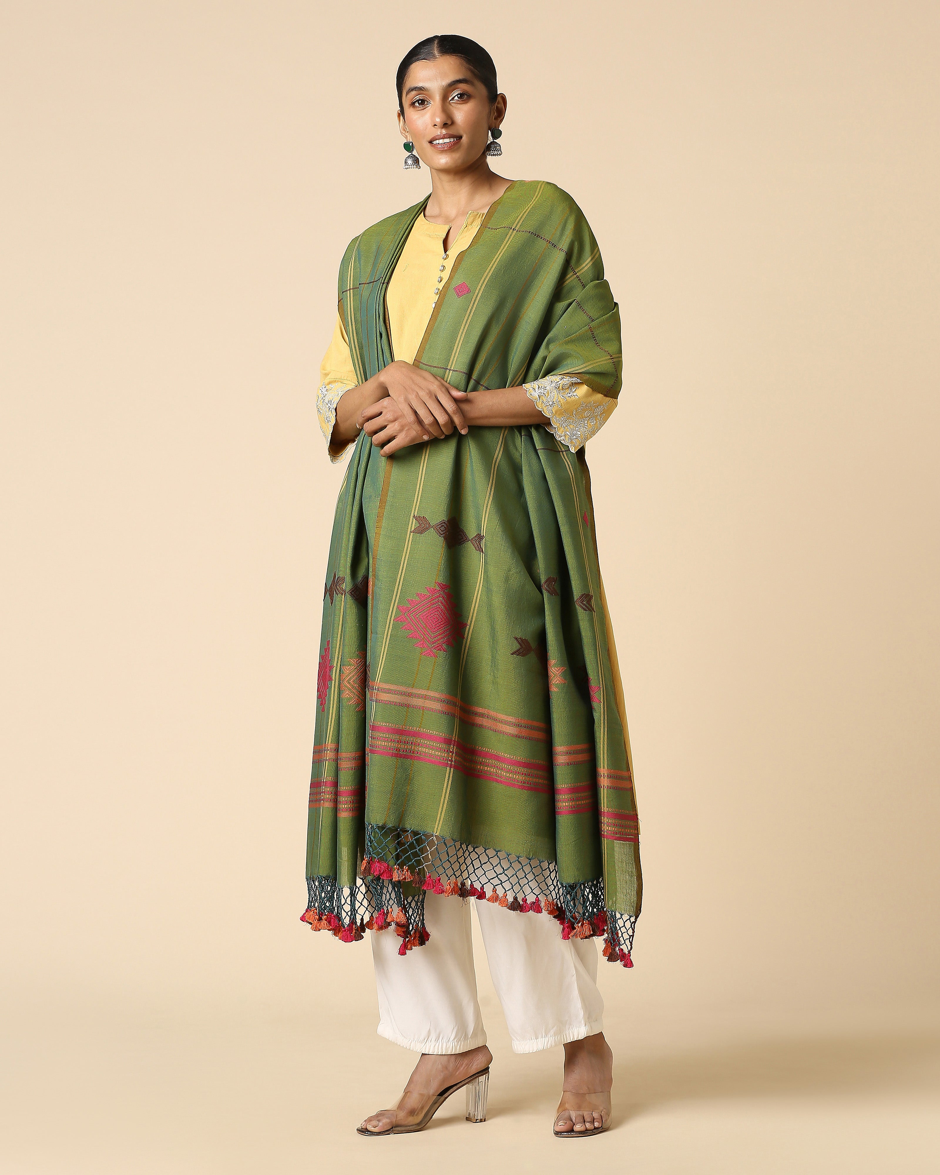Rushma Bhujodi Extra Weft Cotton Dupatta