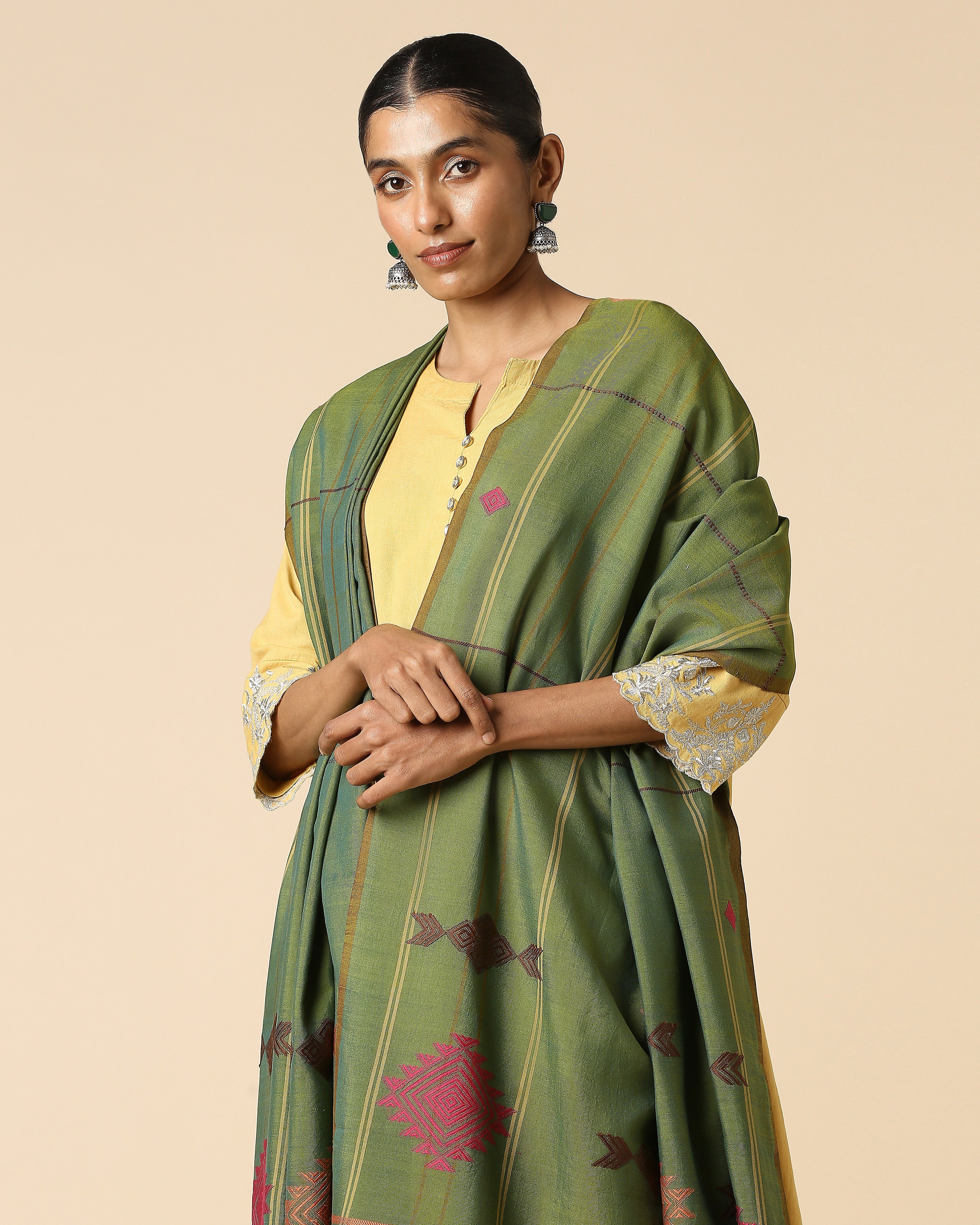 Rushma Bhujodi Extra Weft Cotton Dupatta