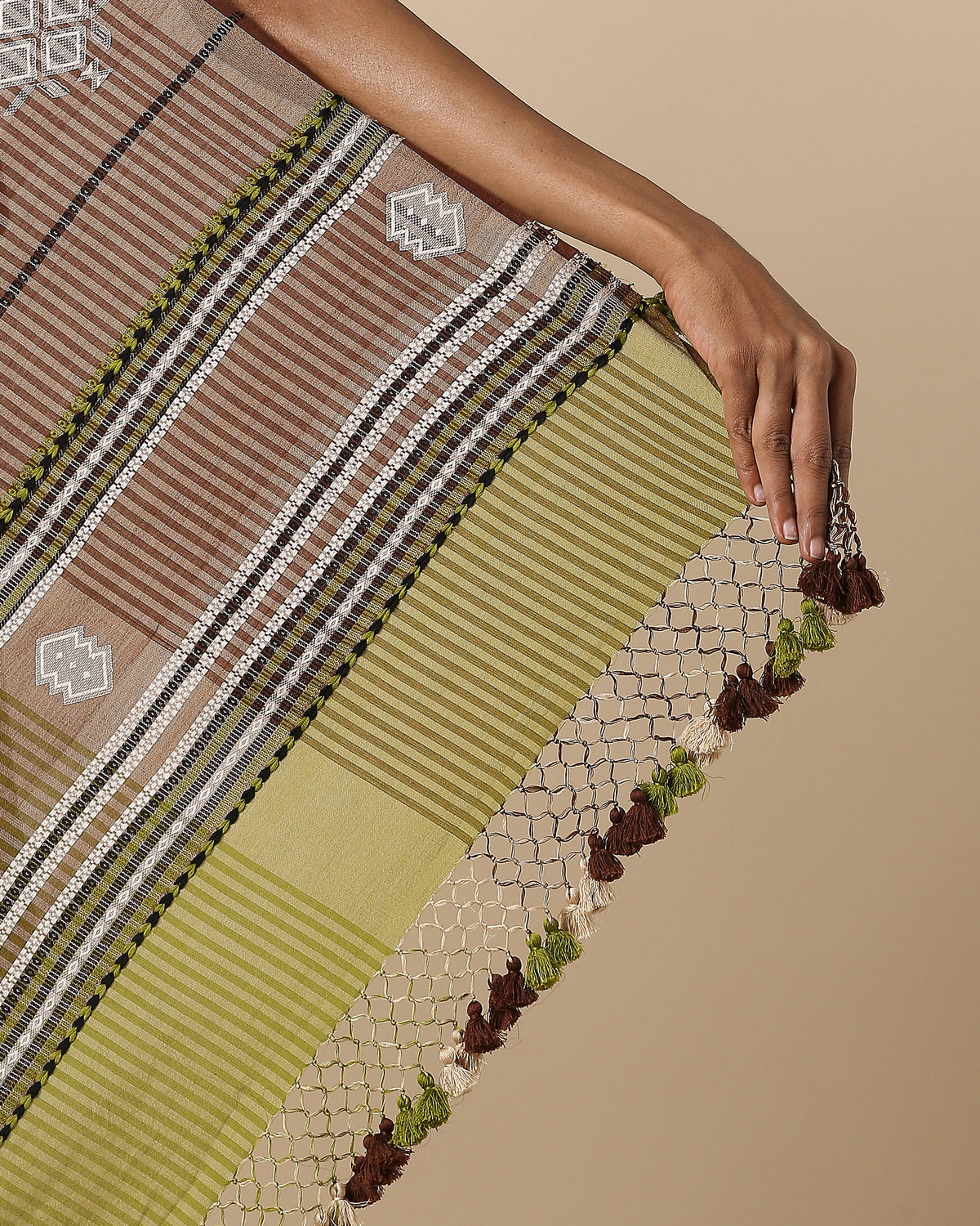 Nartan Bhujodi Extra Weft Cotton Saree