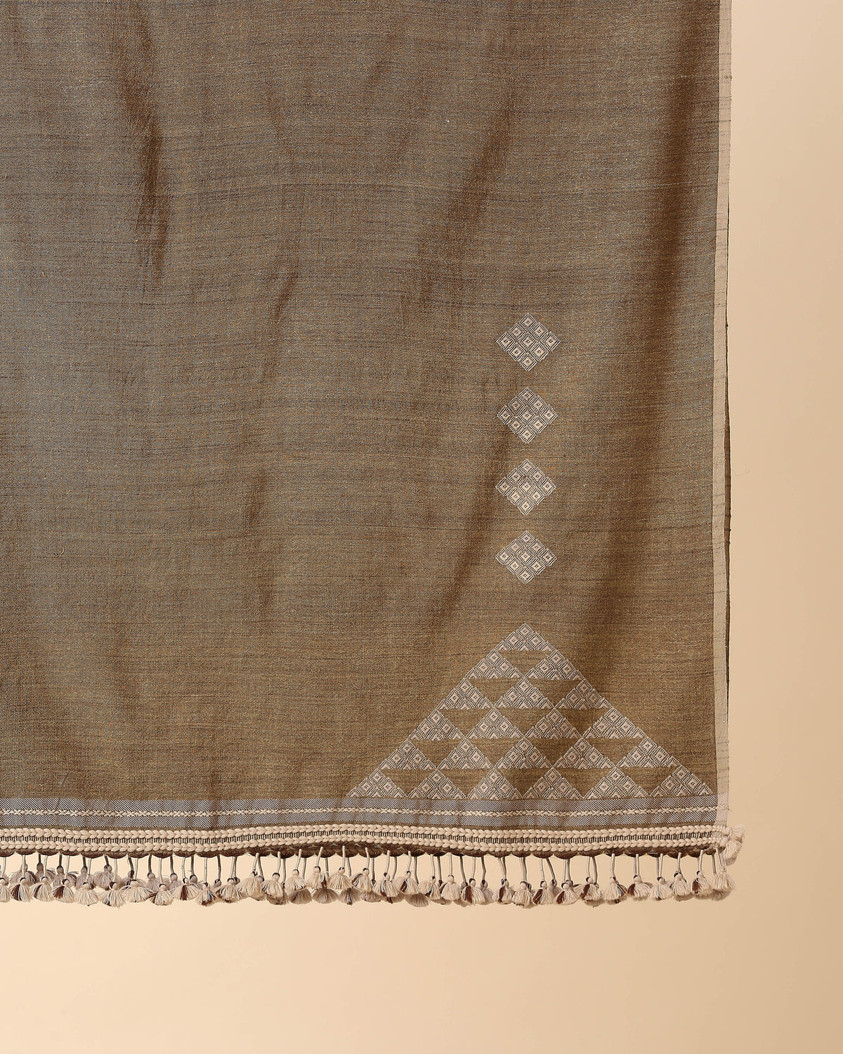 Aaisha Bhujodi Extra Weft Wool Silk Shawl