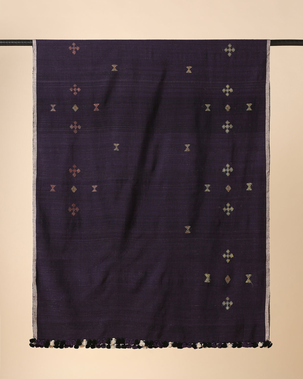 Mellise Bhujodi Extra Weft Wool Silk Shawl