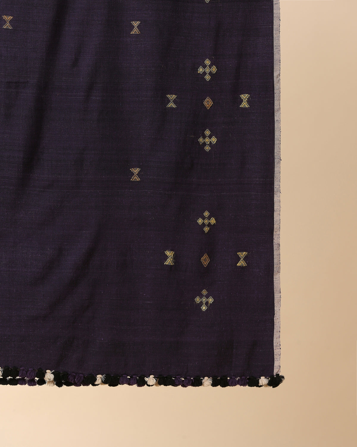 Mellise Bhujodi Extra Weft Wool Silk Shawl