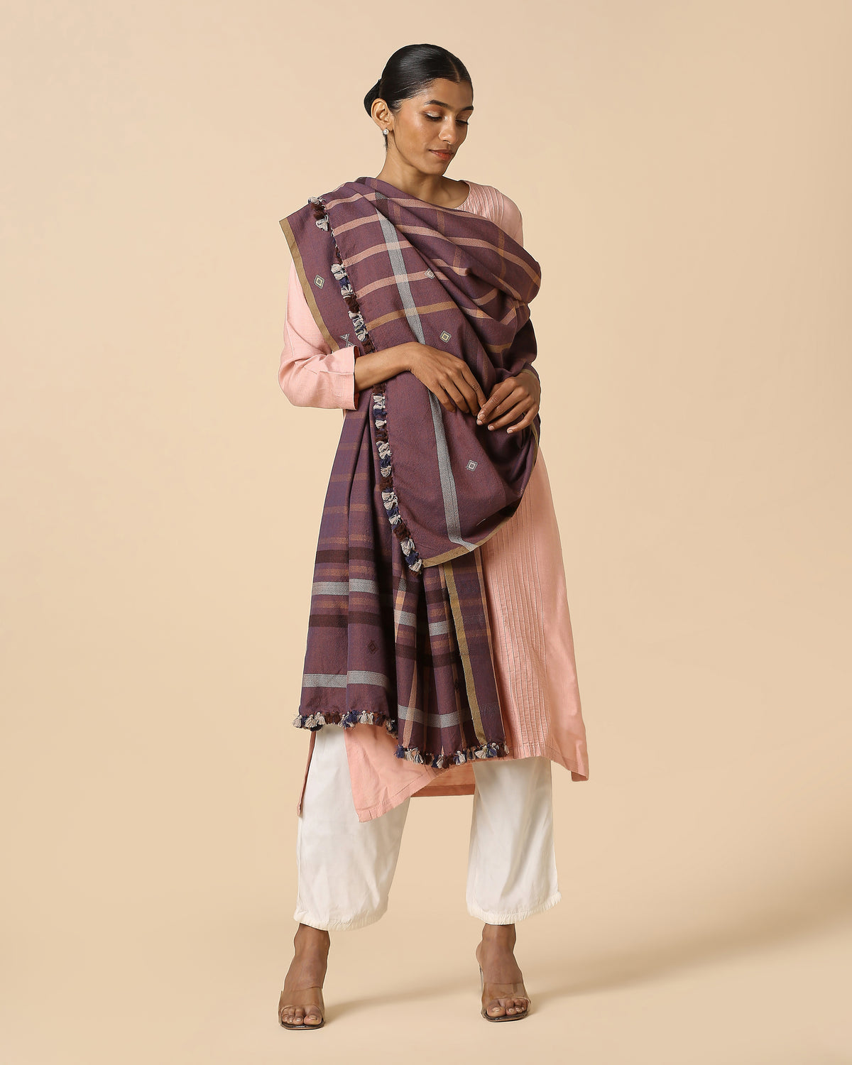 Ansala Bhujodi Extra Weft Woolen Shawl