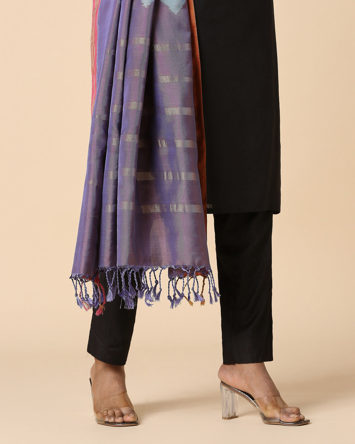 Sawsan Pochampally Weft Ikat Silk Dupatta
