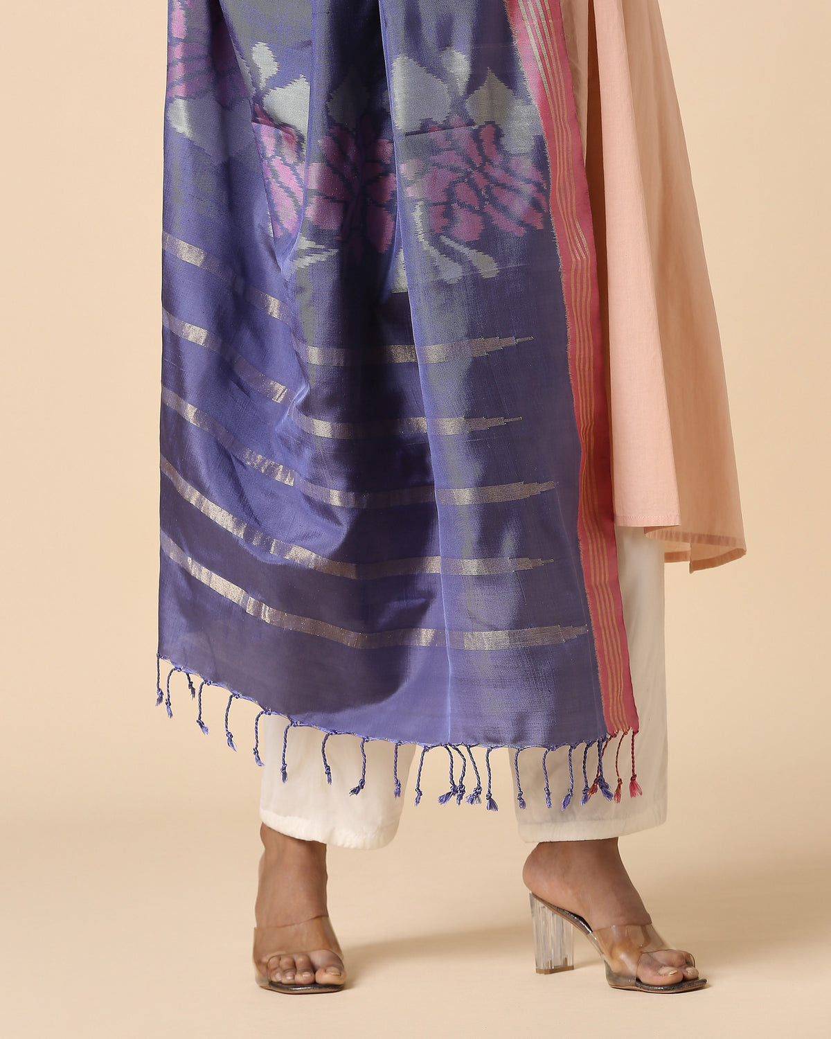 Sawsan Pochampally Weft Ikat Silk Dupatta